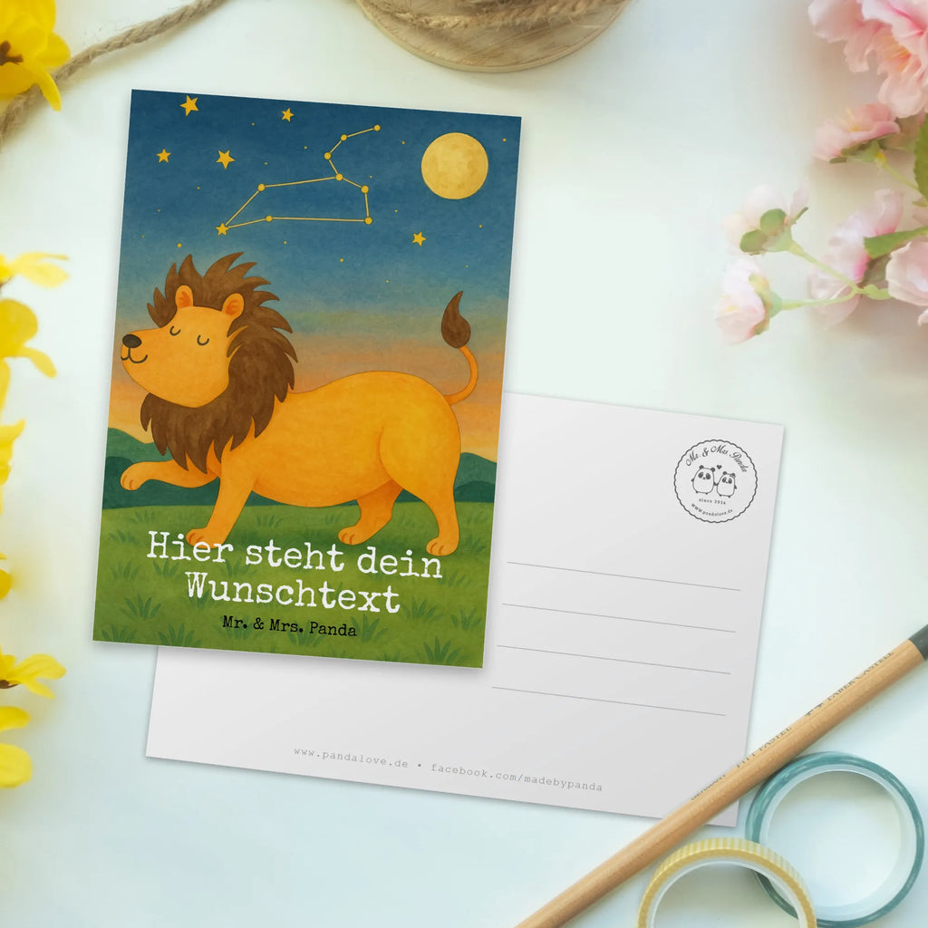Personalised postcard Star sign Lion Design Geschenkkarte mit Wunschtext, Einladung mit Namen, Ansichtskarte mit Wunschtext, Postkarte mit Namen, Grußkarte mit Namen, Einladung mit Wunschtext, Grußkarte mit Wunschtext, Postkarte bedrucken, Postkarte mit Wunschtext, Ansichtskarte mit Namen, Postkarte personalisierbar, Karte mit Namen, Geschenkkarte mit Namen, Karte mit Wunschtext, Tierkreiszeichen, Sternzeichen, Horoskop, Astrologie, Aszendent, Geburtstag Juli, Löwe Geschenk, Geschenk August, Löwe Sternzeichen, König der Tiere, Geschenk Juli, Geburtstag August