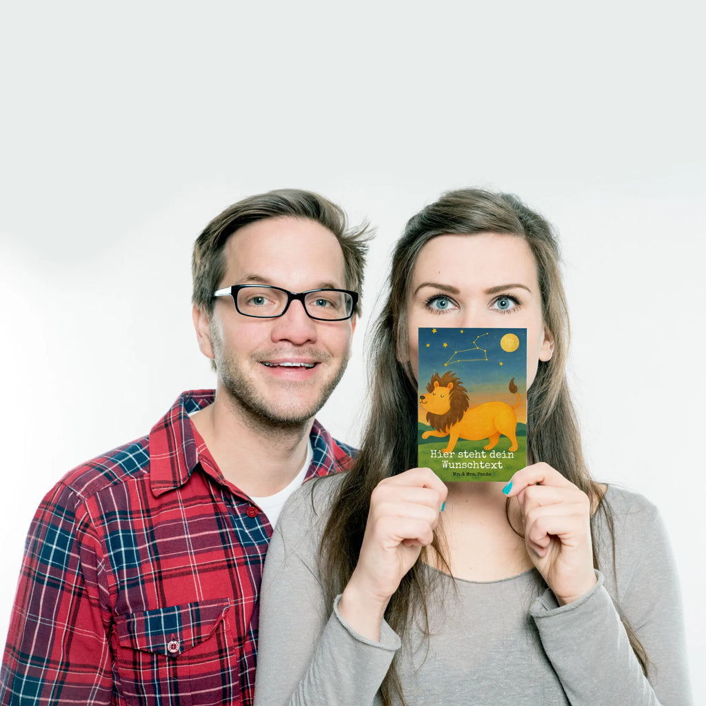 Personalised postcard Star sign Lion Design Geschenkkarte mit Wunschtext, Einladung mit Namen, Ansichtskarte mit Wunschtext, Postkarte mit Namen, Grußkarte mit Namen, Einladung mit Wunschtext, Grußkarte mit Wunschtext, Postkarte bedrucken, Postkarte mit Wunschtext, Ansichtskarte mit Namen, Postkarte personalisierbar, Karte mit Namen, Geschenkkarte mit Namen, Karte mit Wunschtext, Tierkreiszeichen, Sternzeichen, Horoskop, Astrologie, Aszendent, Geburtstag Juli, Löwe Geschenk, Geschenk August, Löwe Sternzeichen, König der Tiere, Geschenk Juli, Geburtstag August