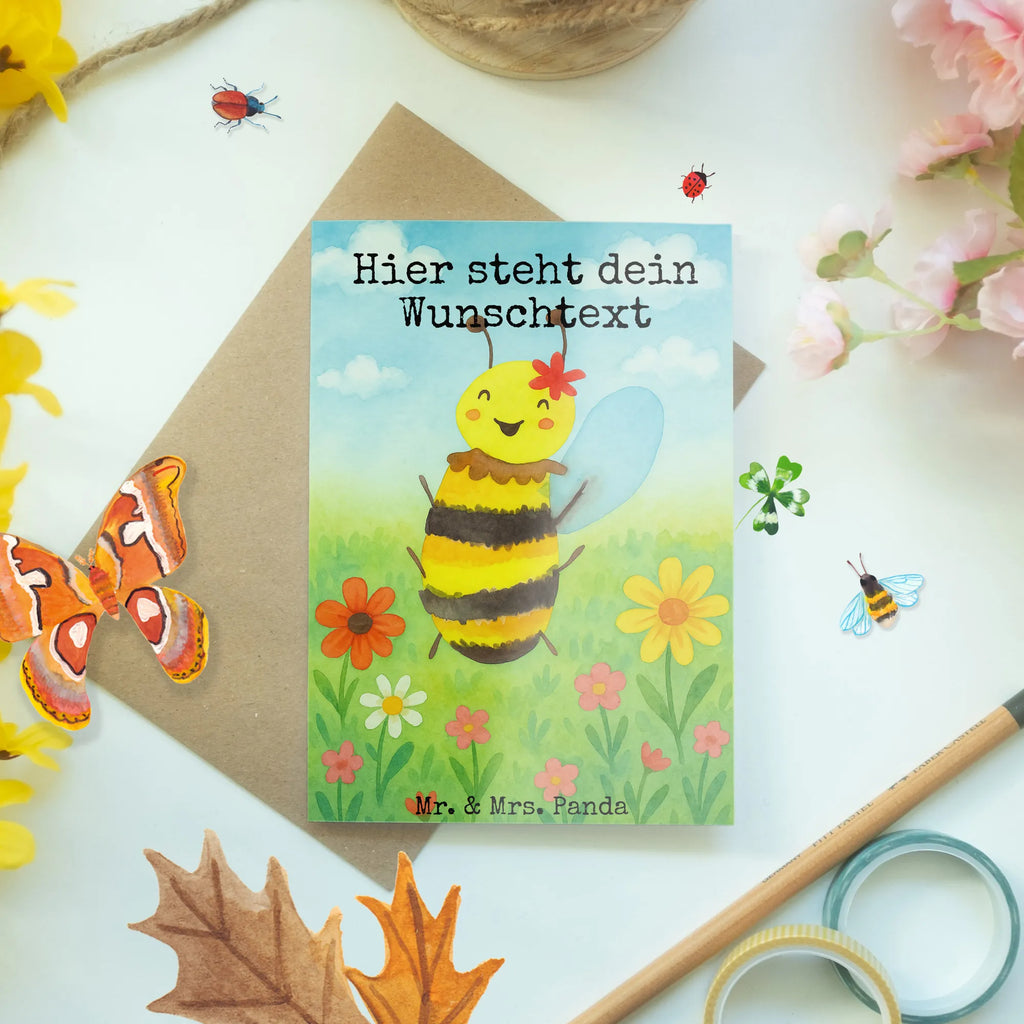 Personalisierte Grußkarte Biene Happy Design Grußkarte selbst gestalten, Grußkarten personalisiert, Grußkarte mit Namen, Personalisierte Glückwunschkarte, Personalisiertere Klappkarte, Grußkarte selber drucken, Personalisierte Einladungskarte, Personalisierte Karte, Grußkarte als Geldgeschenk, Personalisierte Hochzeitskarte, Personalisierte Grußkarte, Grußkarte mit persönlichen Nachrichten, Personalisierte Geburtstagskarte, Biene, Wespe, Hummel