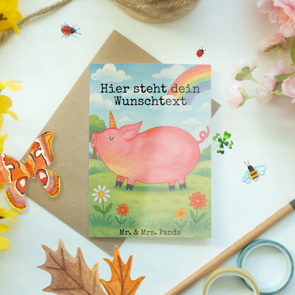 Personalisierte Grußkarte Einhorn Schwein Design Grußkarte mit Namen, Personalisierte Einladungskarte, Grußkarte als Geldgeschenk, Personalisierte Karte, Personalisierte Geburtstagskarte, Grußkarte selbst gestalten, Grußkarte mit persönlichen Nachrichten, Grußkarte selber drucken, Personalisierte Grußkarte, Personalisiertere Klappkarte, Personalisierte Hochzeitskarte, Personalisierte Glückwunschkarte, Grußkarten personalisiert, Einhorn, Einhörner, Einhorn Deko, Unicorn, Party, geschenk, englisch, Piggy, funny, Bauer, Schweinhorn, witzig. lustig, Pig, Spruch, Schwein, Spaß, english
