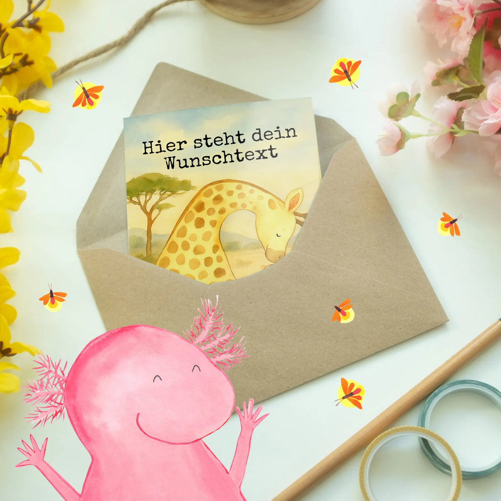 Personalisierte Grußkarte Giraffe Kind Design Grußkarte selber drucken, Grußkarte selbst gestalten, Grußkarten personalisiert, Personalisierte Geburtstagskarte, Grußkarte mit Namen, Grußkarte mit persönlichen Nachrichten, Personalisierte Glückwunschkarte, Grußkarte als Geldgeschenk, Personalisierte Karte, Personalisierte Grußkarte, Personalisiertere Klappkarte, Personalisierte Hochzeitskarte, Personalisierte Einladungskarte, Afrika, Wildtiere, Lieblingsmensch, Sohn, Mama, Tochter, Giraffe, Mutter, Kind