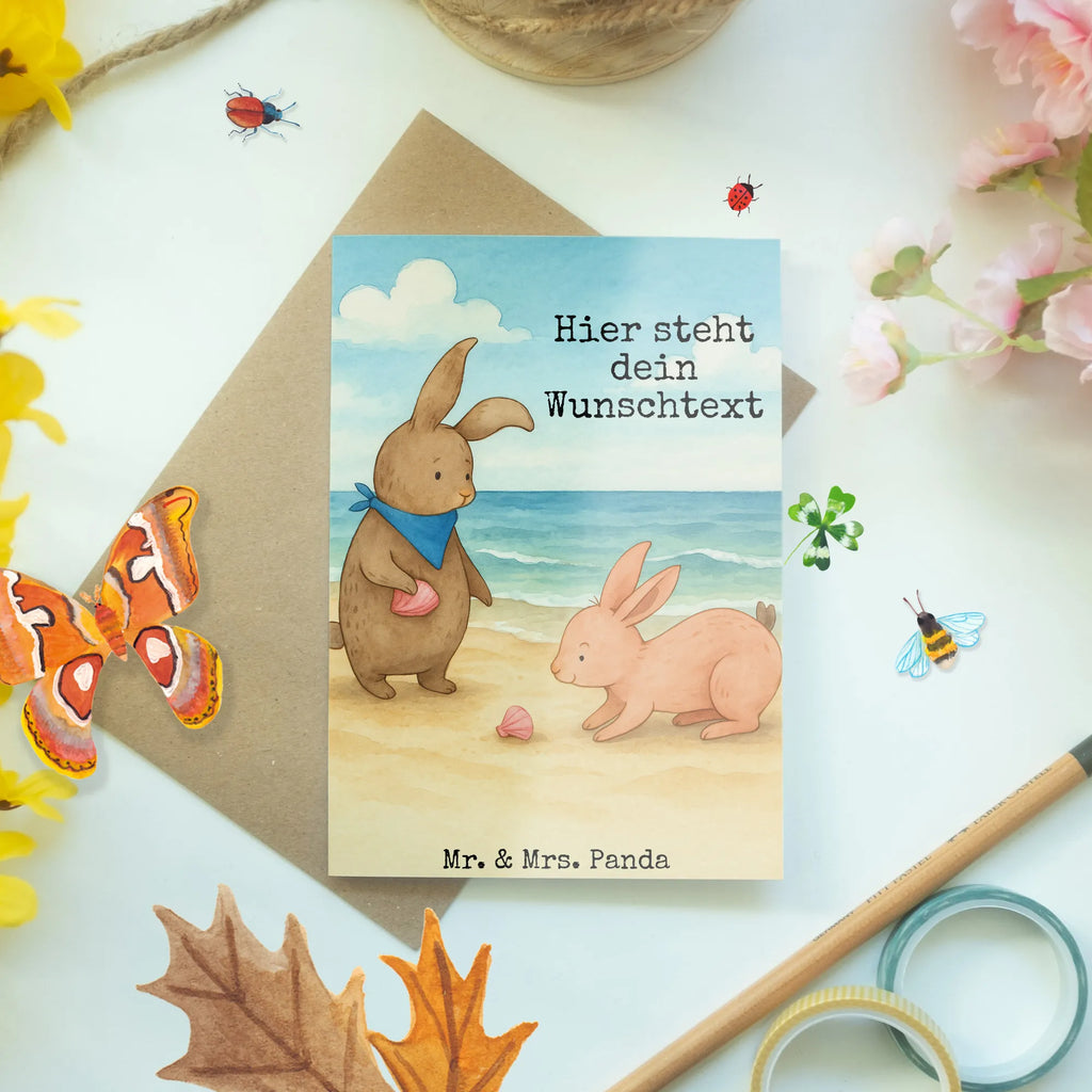 Personalised greetings card Bunnies with seashell Design Grußkarte mit persönlichen Nachrichten, Personalisiertere Klappkarte, Grußkarte selbst gestalten, Grußkarte als Geldgeschenk, Personalisierte Hochzeitskarte, Personalisierte Grußkarte, Personalisierte Karte, Grußkarte selber drucken, Personalisierte Einladungskarte, Personalisierte Geburtstagskarte, Grußkarte mit Namen, Grußkarten personalisiert, Personalisierte Glückwunschkarte, Familie, Vatertag, Muttertag, Bruder, Schwester, Mama, Papa, Oma, Opa, Meer, Hasen, Muscheln sammeln, BFF, beste Freundin, Freundinnen, best friends, Muscheln, Freundin