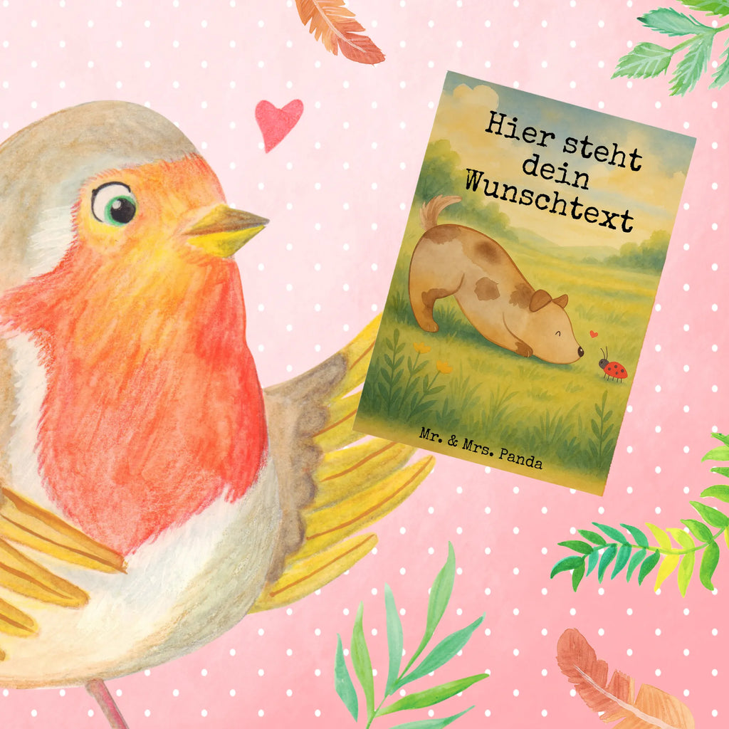 Personalised greetings card Dog ladybug Design Personalisierte Geburtstagskarte, Grußkarte mit persönlichen Nachrichten, Grußkarte als Geldgeschenk, Grußkarte mit Namen, Grußkarte selber drucken, Grußkarte selbst gestalten, Grußkarten personalisiert, Personalisierte Einladungskarte, Personalisierte Grußkarte, Personalisierte Glückwunschkarte, Personalisierte Karte, Personalisiertere Klappkarte, Personalisierte Hochzeitskarte, Hund, Hundemotiv, Haustier, Hunderasse, Tierliebhaber, Hundebesitzer, Sprüche, Mischlinghund, Mischling, Marienkäfer, Hunde, Hundespruch