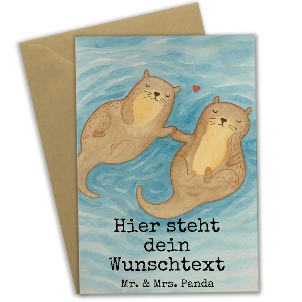 Personalised greetings card otter holding hands Design Personalisierte Glückwunschkarte, Personalisierte Geburtstagskarte, Personalisiertere Klappkarte, Personalisierte Einladungskarte, Grußkarte selber drucken, Personalisierte Grußkarte, Grußkarte als Geldgeschenk, Grußkarte mit Namen, Personalisierte Hochzeitskarte, Grußkarte mit persönlichen Nachrichten, Grußkarten personalisiert, Personalisierte Karte, Grußkarte selbst gestalten, Otter, Fischotter, Seeotter, Otter Seeotter See Otter
