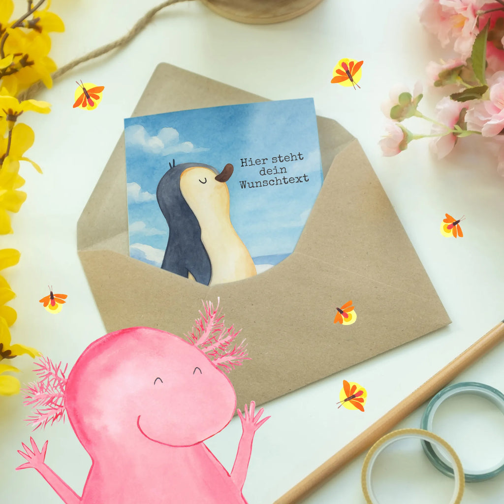 Personalisierte Grußkarte Pinguin marschieren Design Personalisierte Hochzeitskarte, Personalisierte Grußkarte, Personalisierte Karte, Grußkarte als Geldgeschenk, Personalisiertere Klappkarte, Grußkarte selbst gestalten, Grußkarten personalisiert, Personalisierte Glückwunschkarte, Grußkarte selber drucken, Personalisierte Geburtstagskarte, Grußkarte mit persönlichen Nachrichten, Grußkarte mit Namen, Personalisierte Einladungskarte, Pinguin, Familie, Schwester, Frühaufsteher, Bruder, Langschläfer, Pinguine