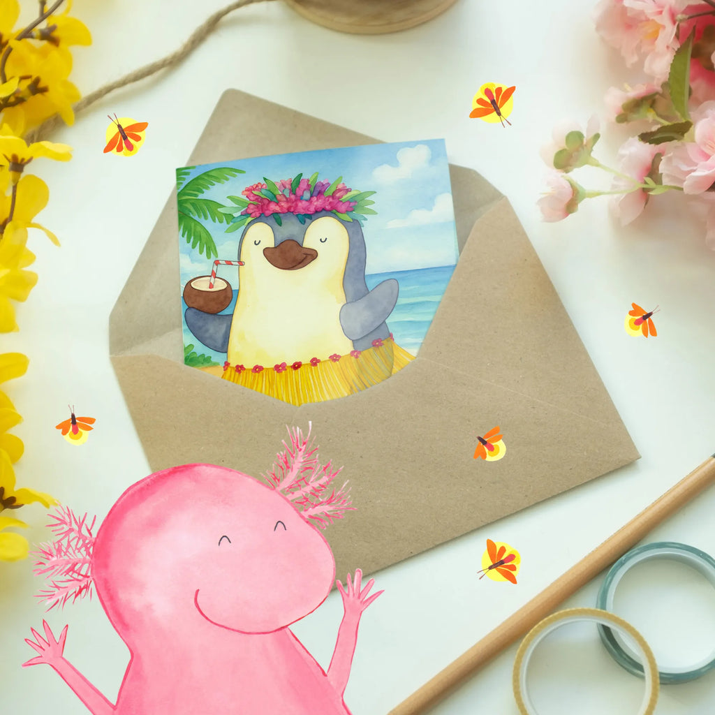 Personalised greetings card Pingwin z Kokosem Design Grußkarten personalisiert, Grußkarte selbst gestalten, Grußkarte mit Namen, Personalisierte Hochzeitskarte, Personalisierte Glückwunschkarte, Grußkarte selber drucken, Personalisierte Karte, Personalisierte Grußkarte, Personalisiertere Klappkarte, Personalisierte Einladungskarte, Grußkarte als Geldgeschenk, Personalisierte Geburtstagskarte, Grußkarte mit persönlichen Nachrichten, Pinguin, Aloha, Urlaub, Kokosnuss, Hawaii, Pinguine