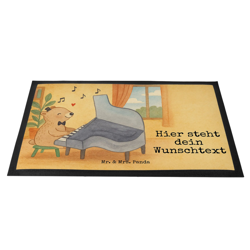 Personalisierte Fußmatte Bär Klavier Design Bedrucken, Türvorleger mit Namen, Haustürmatte personalisiert, Personalisieruung, Namensfussmatte, Personalisierte Fußmatte, Fußmatte mit Namen, Türvorleger personalisiert, Personalisiert, Fußmatte bedrucken, Wunschnamen, Instrumente, Geschenke Musiker, Musikliebhaber, Bär, Flügel, Pianist, Klavier, Konzert, Klassik