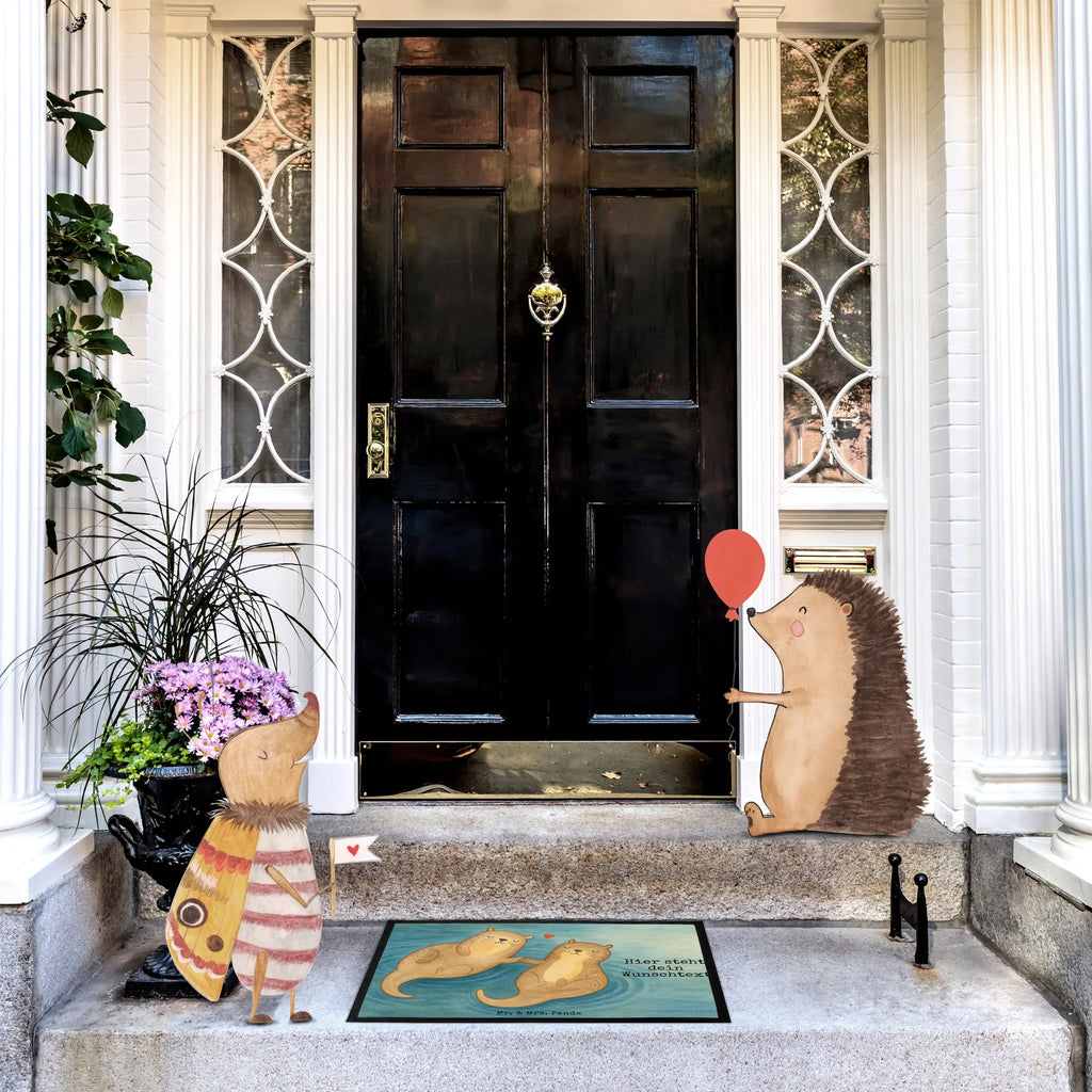 Personalisierte Fußmatte Otter Hände halten Design Fußmatte bedrucken, Bedrucken, Namensfussmatte, Türvorleger mit Namen, Haustürmatte personalisiert, Türvorleger personalisiert, Fußmatte mit Namen, Personalisiert, Personalisieruung, Personalisierte Fußmatte, Wunschnamen, Otter, Fischotter, Seeotter, Otter Seeotter See Otter