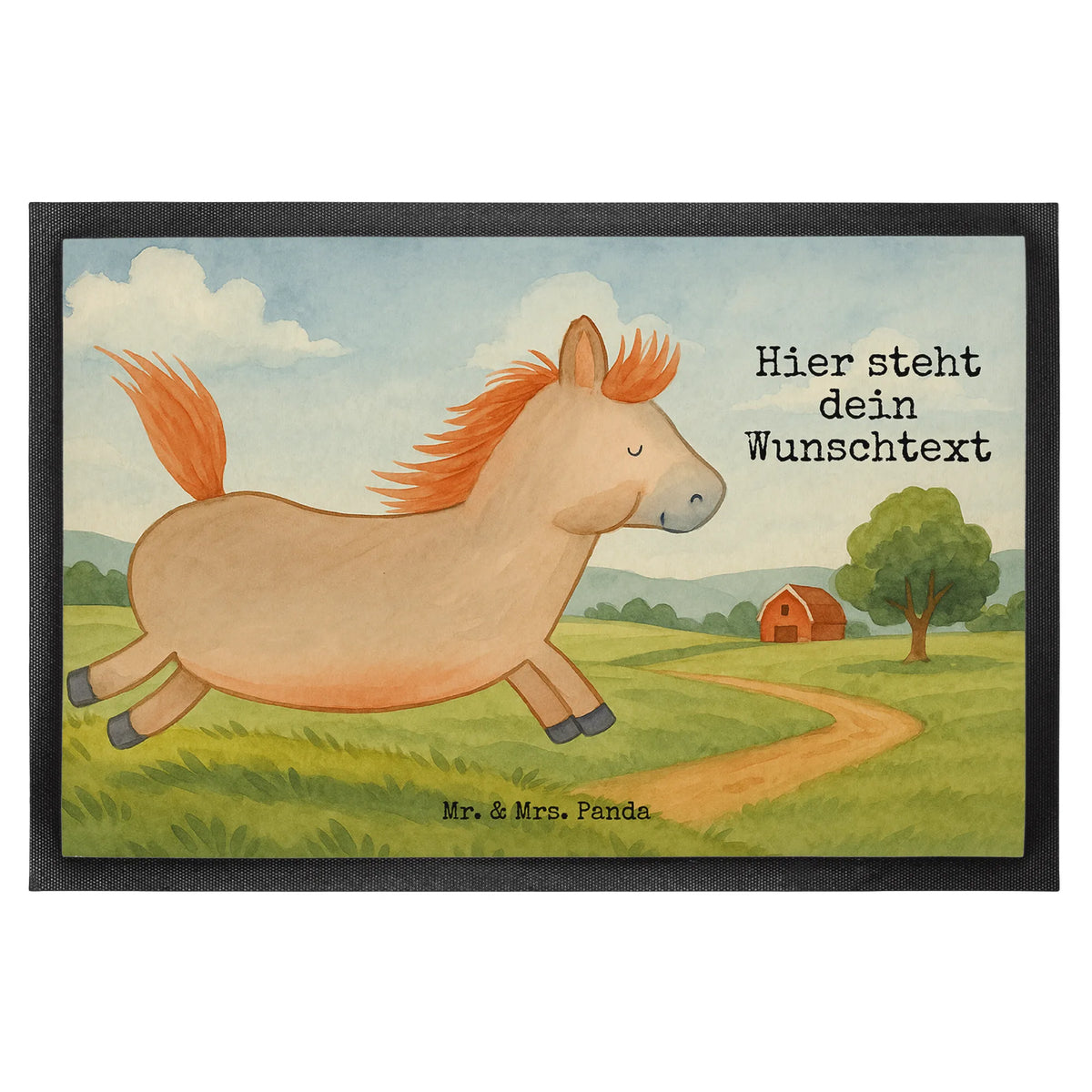 Personalized doormat Horse Jump Design farm, farm animals, animals, horses, horse stable, horse owner, riding out, horse, stable, riding