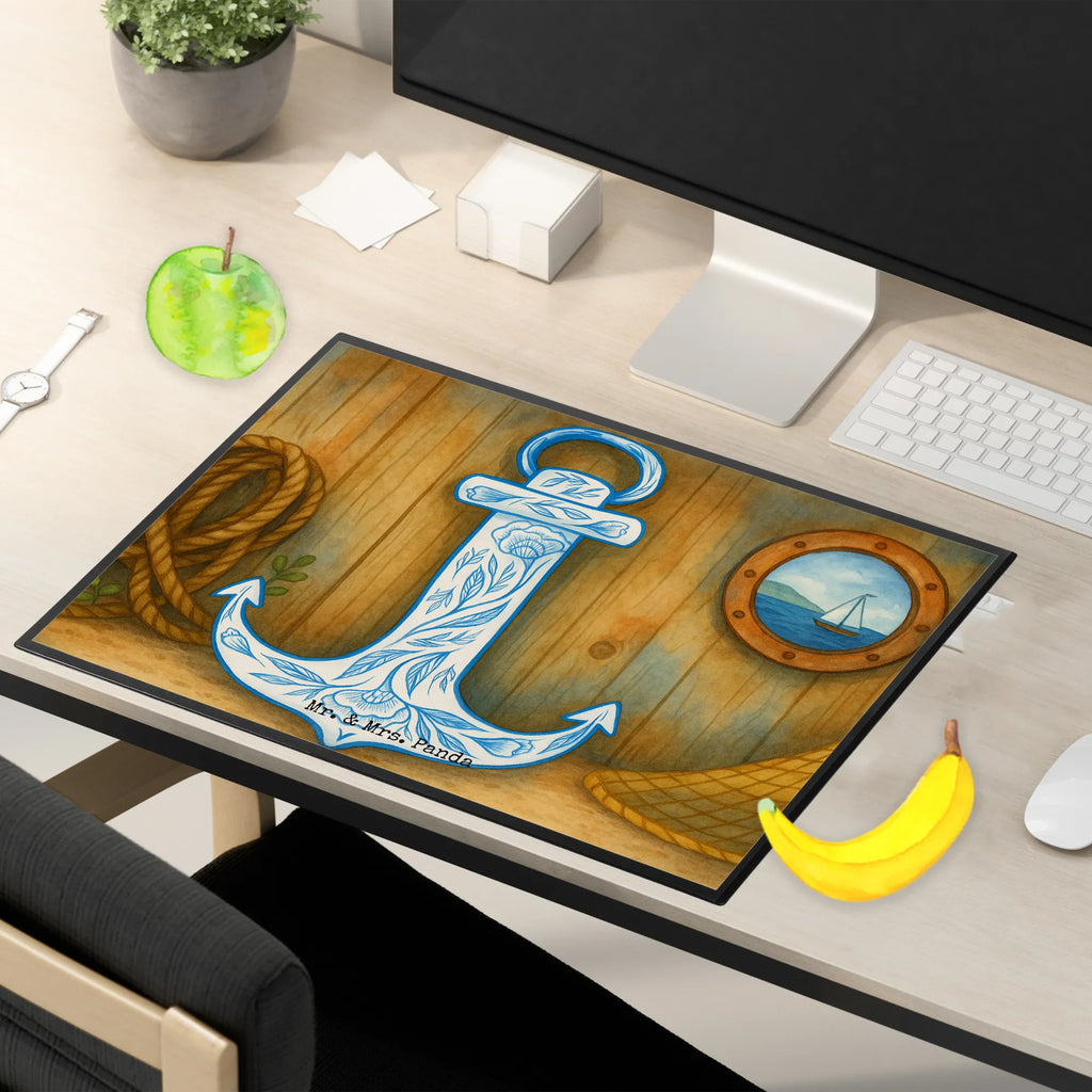 Schreibtischunterlage Anker Blau Design Schreibunterlage, Schreibtischauflage, Bürobedarf, Büroartikel, Schreibwaren, Schreibtisch Unterlagen, Schreibtischunterlage Groß, Tiermotive, Gute Laune, lustige Sprüche, Tiere