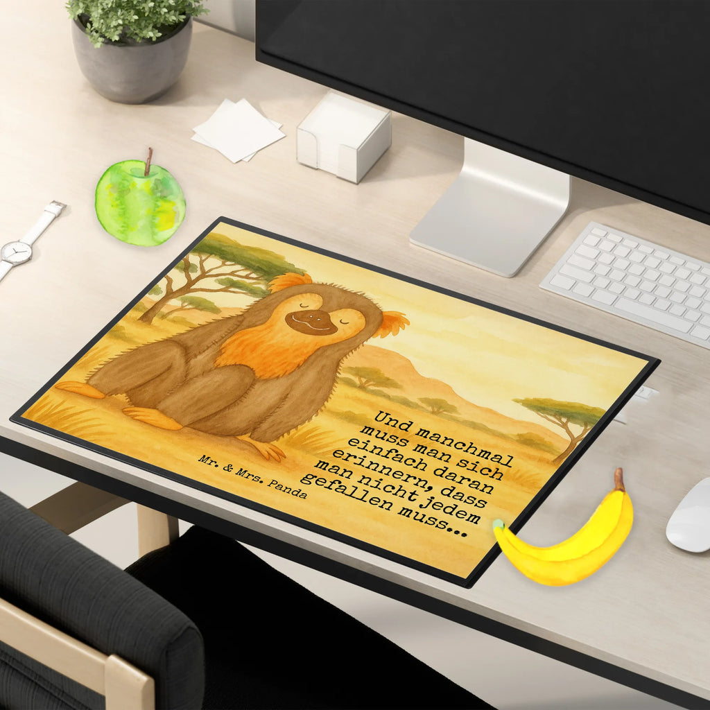 Schreibtischunterlage Affe Design Schreibunterlage, Schreibtischauflage, Bürobedarf, Büroartikel, Schreibwaren, Schreibtisch Unterlagen, Schreibtischunterlage Groß, Afrika, Wildtiere, Affe, Äffchen, Affen, Selbstliebe, Respekt, Motivation, Selbstachtung, Liebe, Selbstbewusstsein, Selfcare