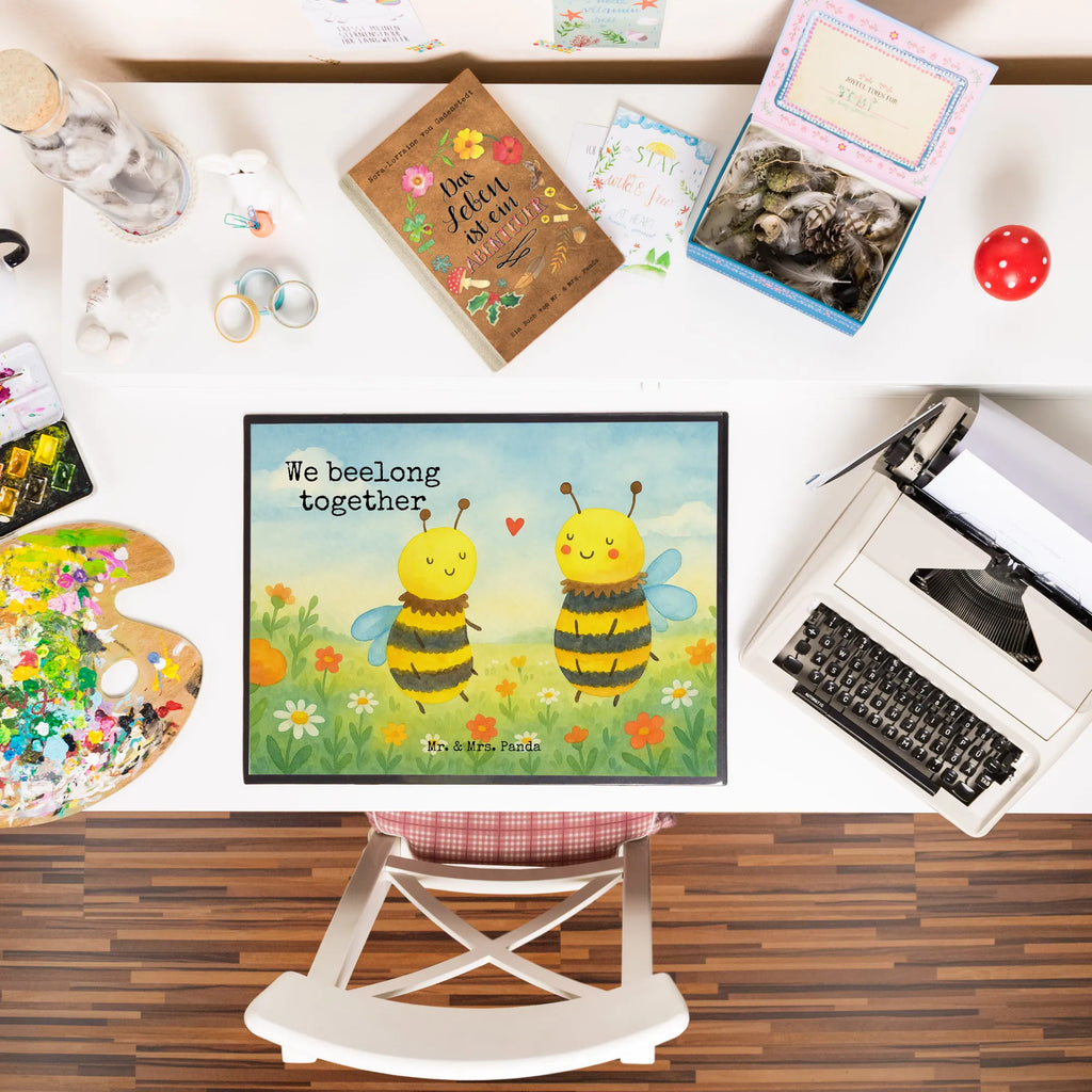 Podkładka na biurko pszczoła zakochany Design Schreibunterlage, Schreibtischauflage, Bürobedarf, Büroartikel, Schreibwaren, Schreibtisch Unterlagen, Schreibtischunterlage Groß, Biene, Wespe, Hummel