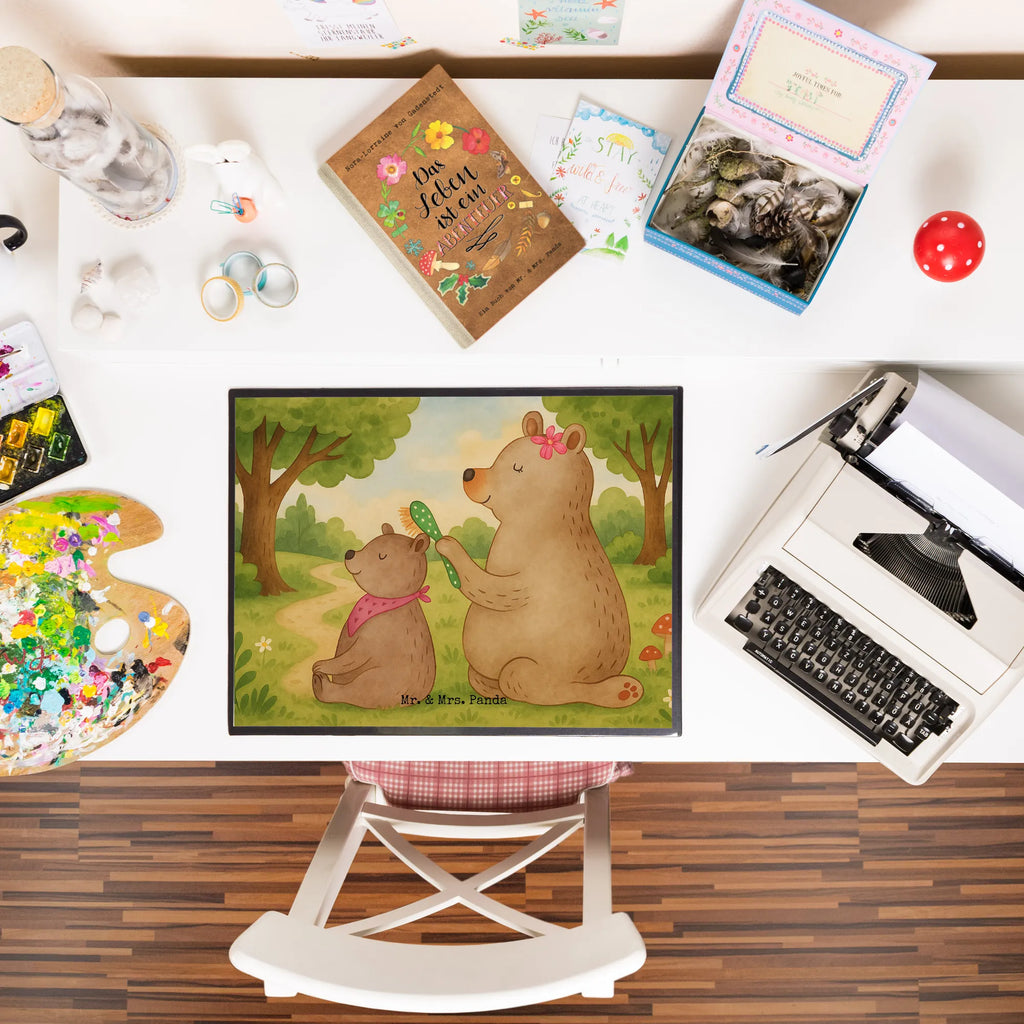 Schreibtischunterlage Bär Kind Design Schreibunterlage, Schreibtischauflage, Bürobedarf, Büroartikel, Schreibwaren, Schreibtisch Unterlagen, Schreibtischunterlage Groß, Familie, Vatertag, Muttertag, Bruder, Schwester, Mama, Papa, Oma, Opa, Geschenk, Mutti, Mutter