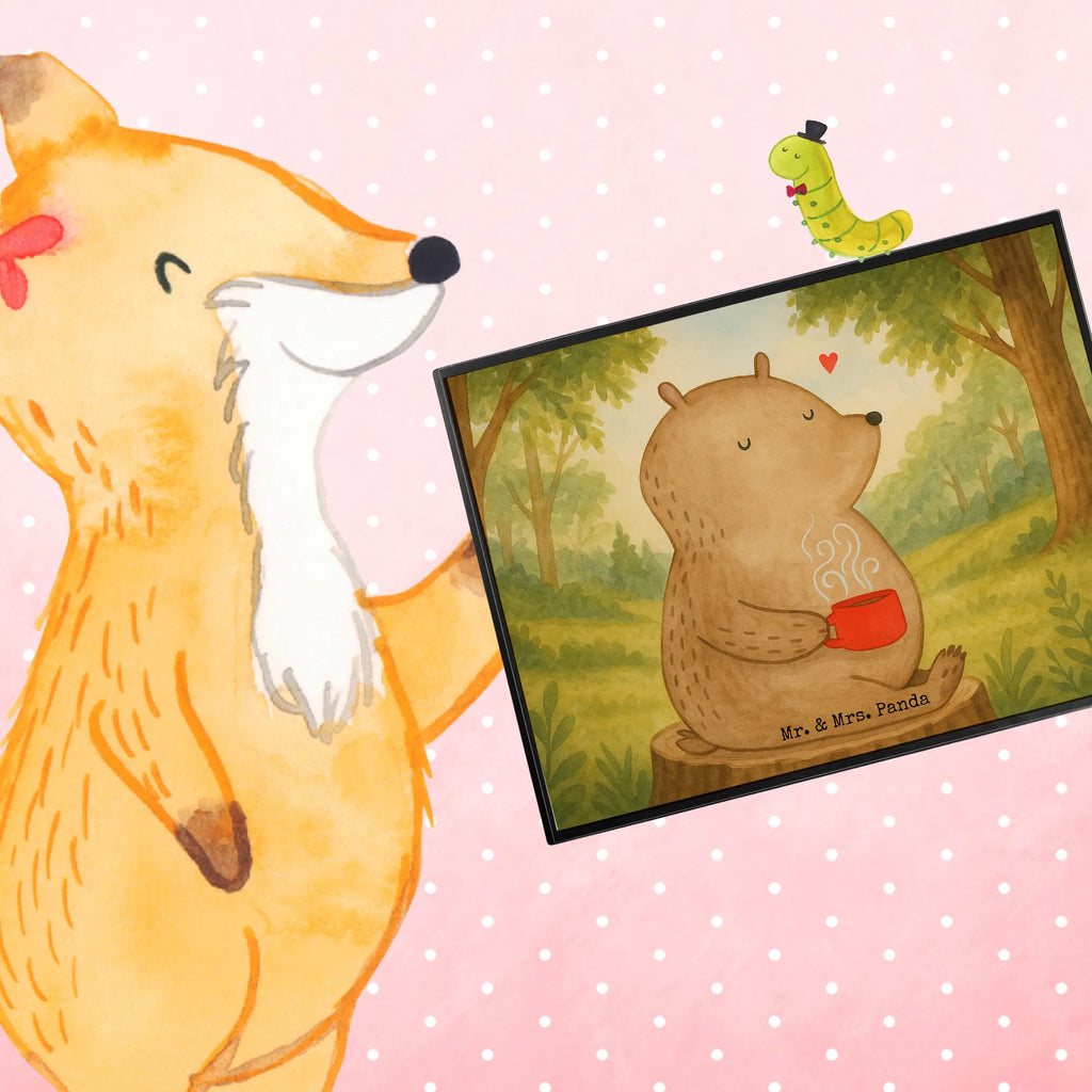 Desk pad bear Coffee Design Bürobedarf, Schreibtisch Unterlagen, Schreibunterlage, Schreibtischunterlage Groß, Schreibwaren, Büroartikel, Schreibtischauflage, Bär, Teddy, Teddybär, Welt retten, Welt erobern, Kaffee, Bären, Motivation, Morgenroutine, guten Morgen, Coffee