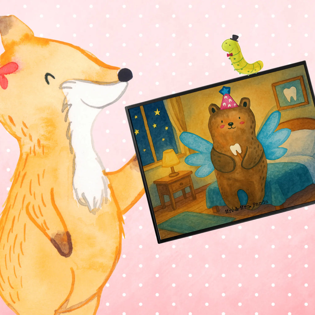 Desk pad bear tooth fairy Design Schreibunterlage, Schreibtischauflage, Bürobedarf, Büroartikel, Schreibwaren, Schreibtisch Unterlagen, Schreibtischunterlage Groß, Bär, Teddy, Teddybär, Zahnfee, Fee, Milchzahn, Erster Zahn