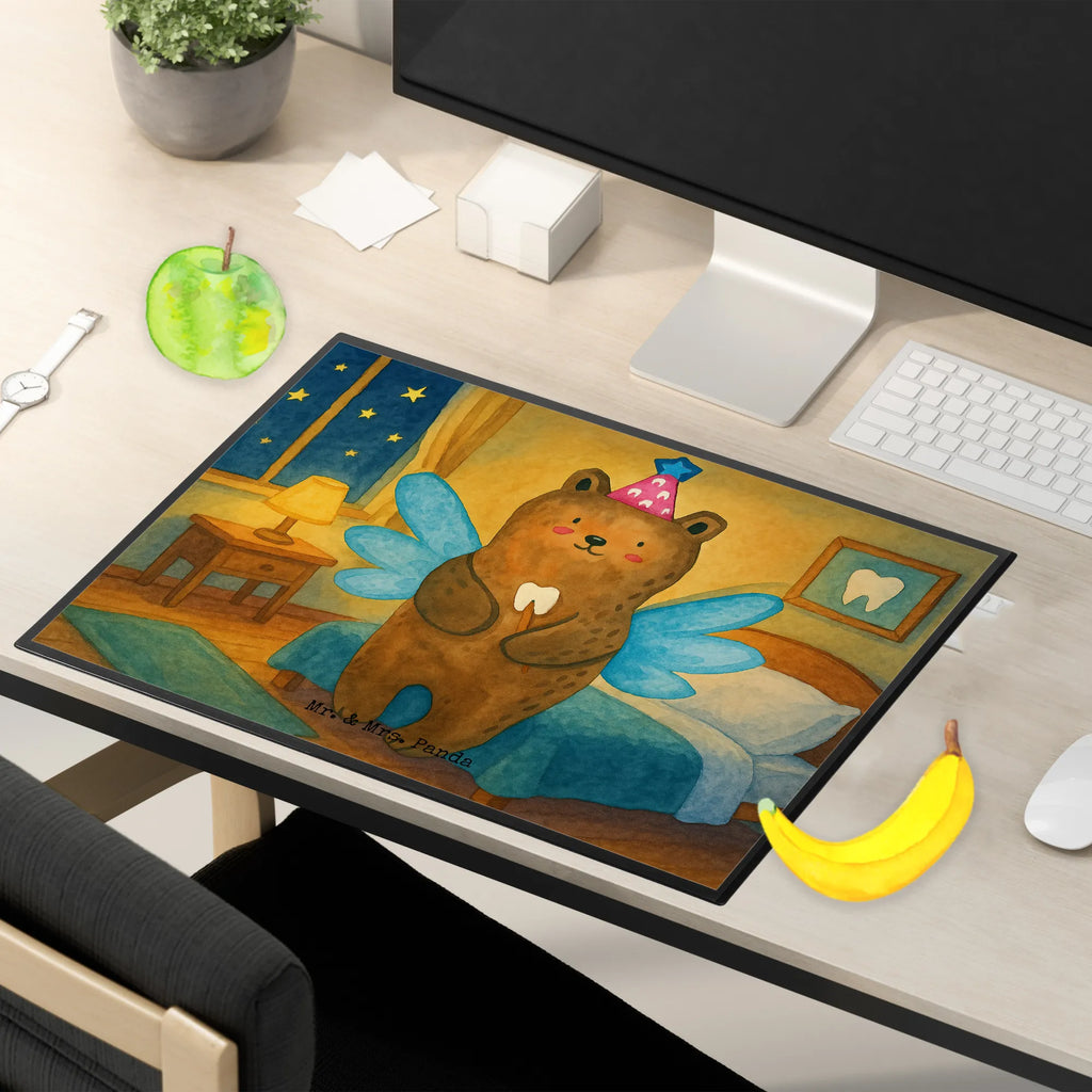 Desk pad bear tooth fairy Design Schreibunterlage, Schreibtischauflage, Bürobedarf, Büroartikel, Schreibwaren, Schreibtisch Unterlagen, Schreibtischunterlage Groß, Bär, Teddy, Teddybär, Zahnfee, Fee, Milchzahn, Erster Zahn