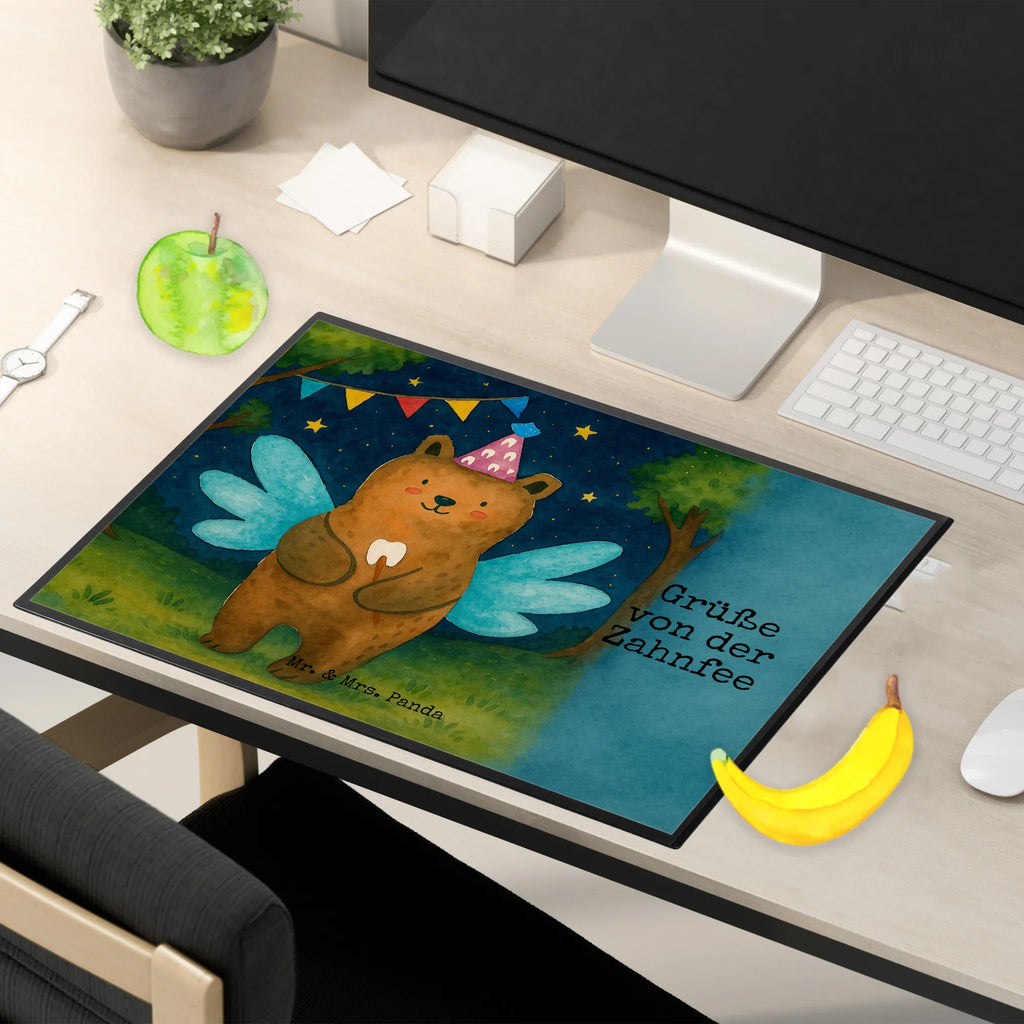 Desk pad bear tooth fairy Design Schreibunterlage, Schreibtischauflage, Bürobedarf, Büroartikel, Schreibwaren, Schreibtisch Unterlagen, Schreibtischunterlage Groß, Bär, Teddy, Teddybär, Zahnfee, Fee, Milchzahn, Erster Zahn