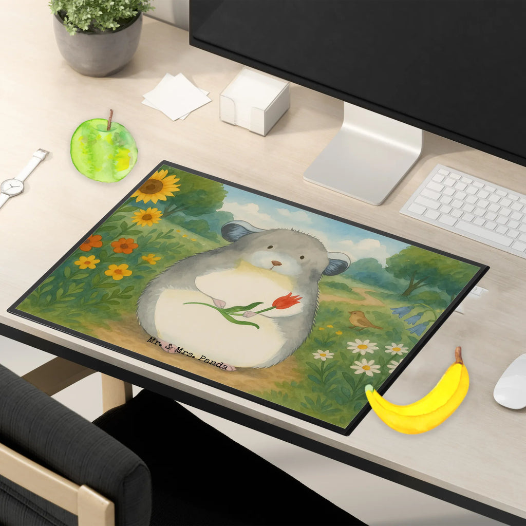 Schreibtischunterlage Chinchilla Blume Design Schreibunterlage, Schreibtischauflage, Bürobedarf, Büroartikel, Schreibwaren, Schreibtisch Unterlagen, Schreibtischunterlage Groß, Tiermotive, Gute Laune, lustige Sprüche, Tiere, Chinchilla, Chinchillas, Liebeskummer, Kummer, Depressionen, traurig sein, Chaos, Glücklichsein, Büro, Büroalltag