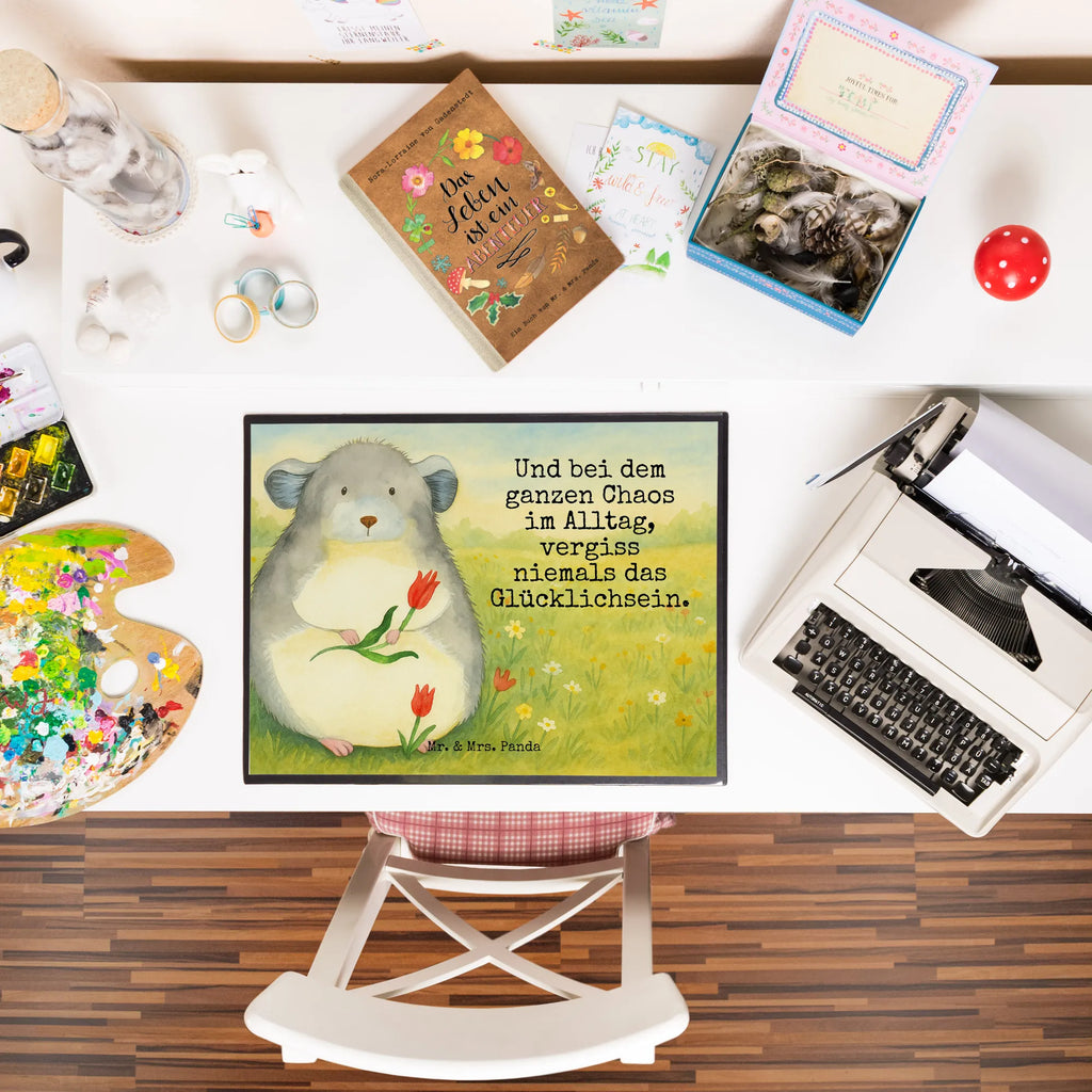 Schreibtischunterlage Chinchilla Blume Design Schreibunterlage, Schreibtischauflage, Bürobedarf, Büroartikel, Schreibwaren, Schreibtisch Unterlagen, Schreibtischunterlage Groß, Tiermotive, Gute Laune, lustige Sprüche, Tiere, Chinchilla, Chinchillas, Liebeskummer, Kummer, Depressionen, traurig sein, Chaos, Glücklichsein, Büro, Büroalltag