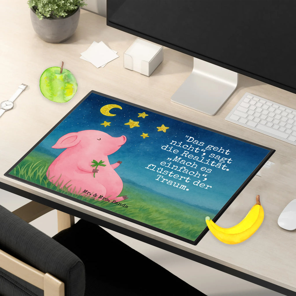 Schreibtischunterlage Schwein Glück Design Schreibwaren, Bürobedarf, Schreibtisch Unterlagen, Schreibtischunterlage Groß, Schreibunterlage, Schreibtischauflage, Büroartikel, Tiermotive, Gute Laune, lustige Sprüche, Tiere, Motivation, Glücksbringer, Träume, Sterne, Schweinchen, Sernchen, Glücksschwein. Glück, Schwein, Ziele