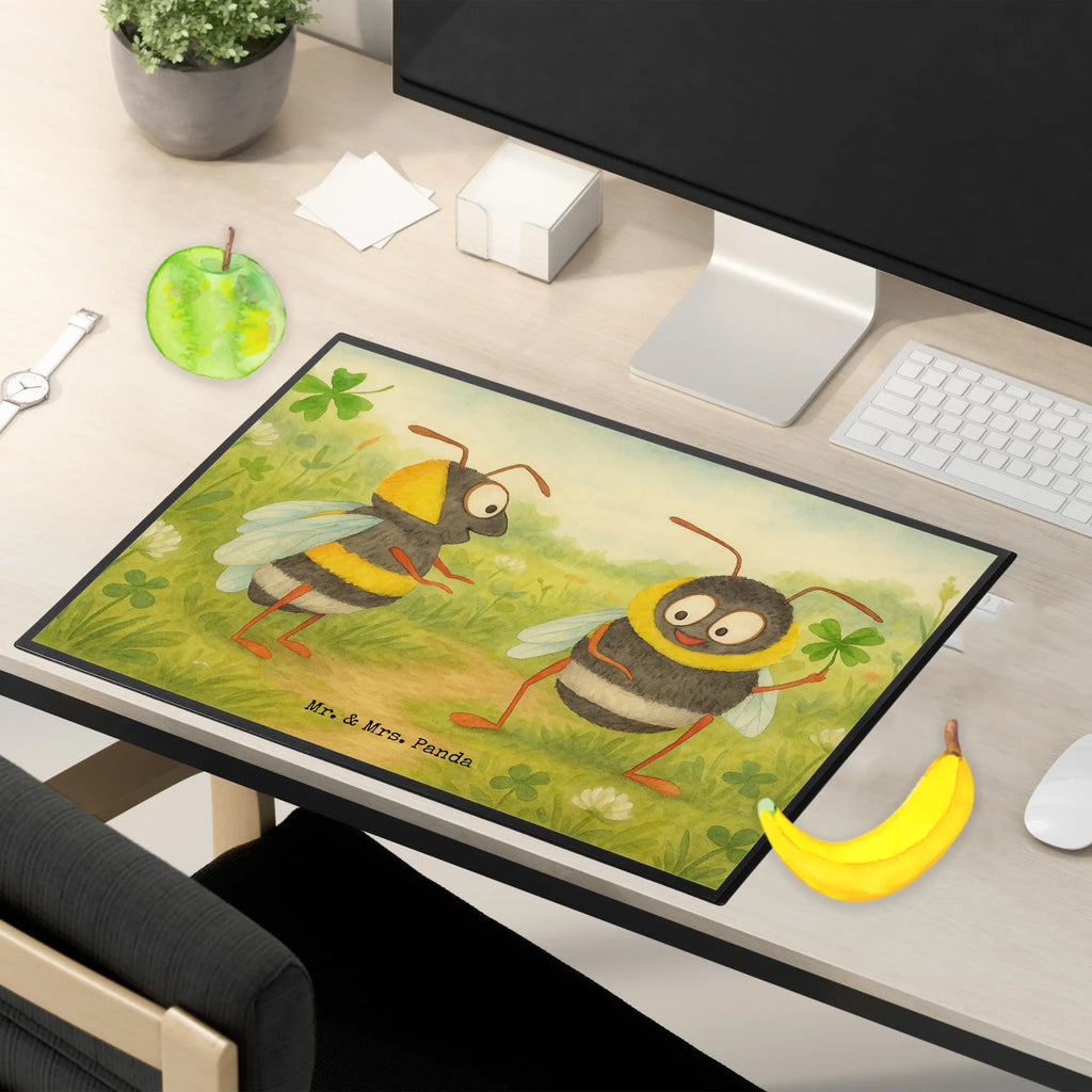 Desk pad bumblebees shamrock Design Schreibunterlage, Schreibtischauflage, Bürobedarf, Büroartikel, Schreibwaren, Schreibtisch Unterlagen, Schreibtischunterlage Groß, Tiermotive, Gute Laune, lustige Sprüche, Tiere, Hummel, Biene, Spruch positiv, Biene Deko, Spruch schön, glücklich sein, glücklich werden, Spruch fröhlich
