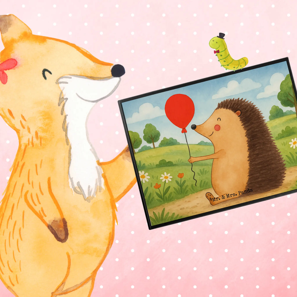 Podkładka na biurko jeż balon Design Schreibunterlage, Schreibtischauflage, Bürobedarf, Büroartikel, Schreibwaren, Schreibtisch Unterlagen, Schreibtischunterlage Groß, Tiermotive, Gute Laune, lustige Sprüche, Tiere, Igel, Geburtstag, Herzlichen Glückwunsch, Glückwunsch, Geburtstagskind, Ballon, Happy Birthday