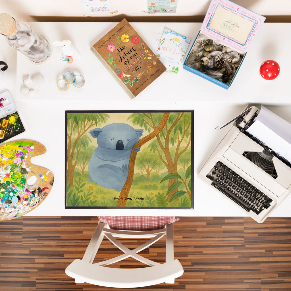 Desk pad koala Design Schreibtisch Unterlagen, Schreibunterlage, Bürobedarf, Büroartikel, Schreibwaren, Schreibtischauflage, Schreibtischunterlage Groß, Tiermotive, Gute Laune, lustige Sprüche, Tiere, Bär, träumen, Koala, Traumland, schlafen, Schlafzimmer, Traum, Koalabär