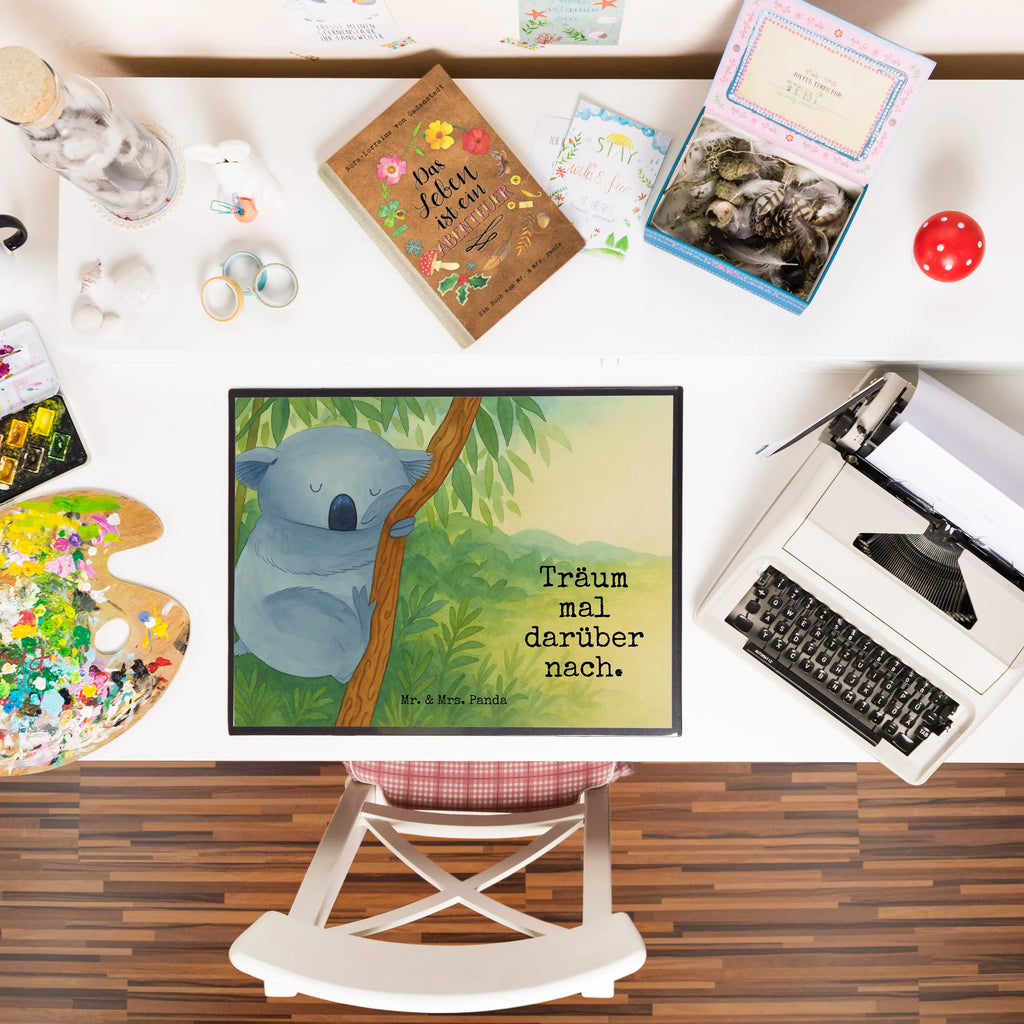Desk pad koala Design Schreibtisch Unterlagen, Schreibunterlage, Bürobedarf, Büroartikel, Schreibwaren, Schreibtischauflage, Schreibtischunterlage Groß, Tiermotive, Gute Laune, lustige Sprüche, Tiere, Bär, träumen, Koala, Traumland, schlafen, Schlafzimmer, Traum, Koalabär