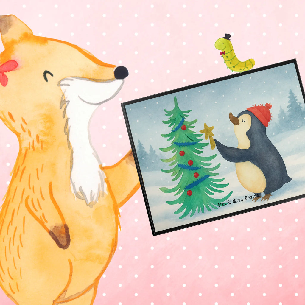 Podkładka na biurko Pingwin choinka Design Schreibunterlage, Schreibwaren, Schreibtischauflage, Schreibtisch Unterlagen, Büroartikel, Bürobedarf, Schreibtischunterlage Groß, Winter, Weihnachten, Weihnachtsdeko, Nikolaus, Advent, Heiligabend, Wintermotiv, Pinguin