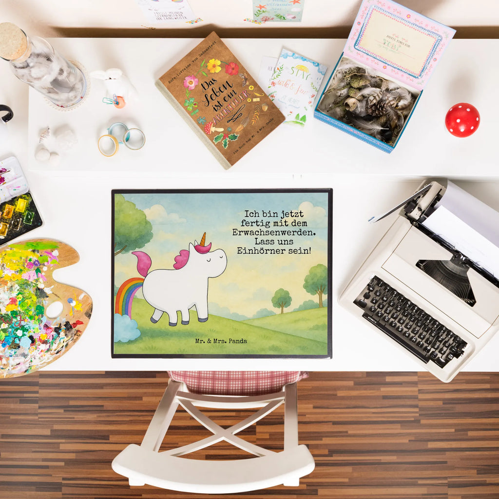 Podkładka na biurko Jednorożec puszczać bąki Design Schreibunterlage, Schreibtischauflage, Bürobedarf, Büroartikel, Schreibwaren, Schreibtisch Unterlagen, Schreibtischunterlage Groß, Einhorn, Einhörner, Einhorn Deko, Unicorn, Pups, Regenbogen, Glitzer, Einhornpower, Erwachsenwerden, Spaß, lustig, Freundin