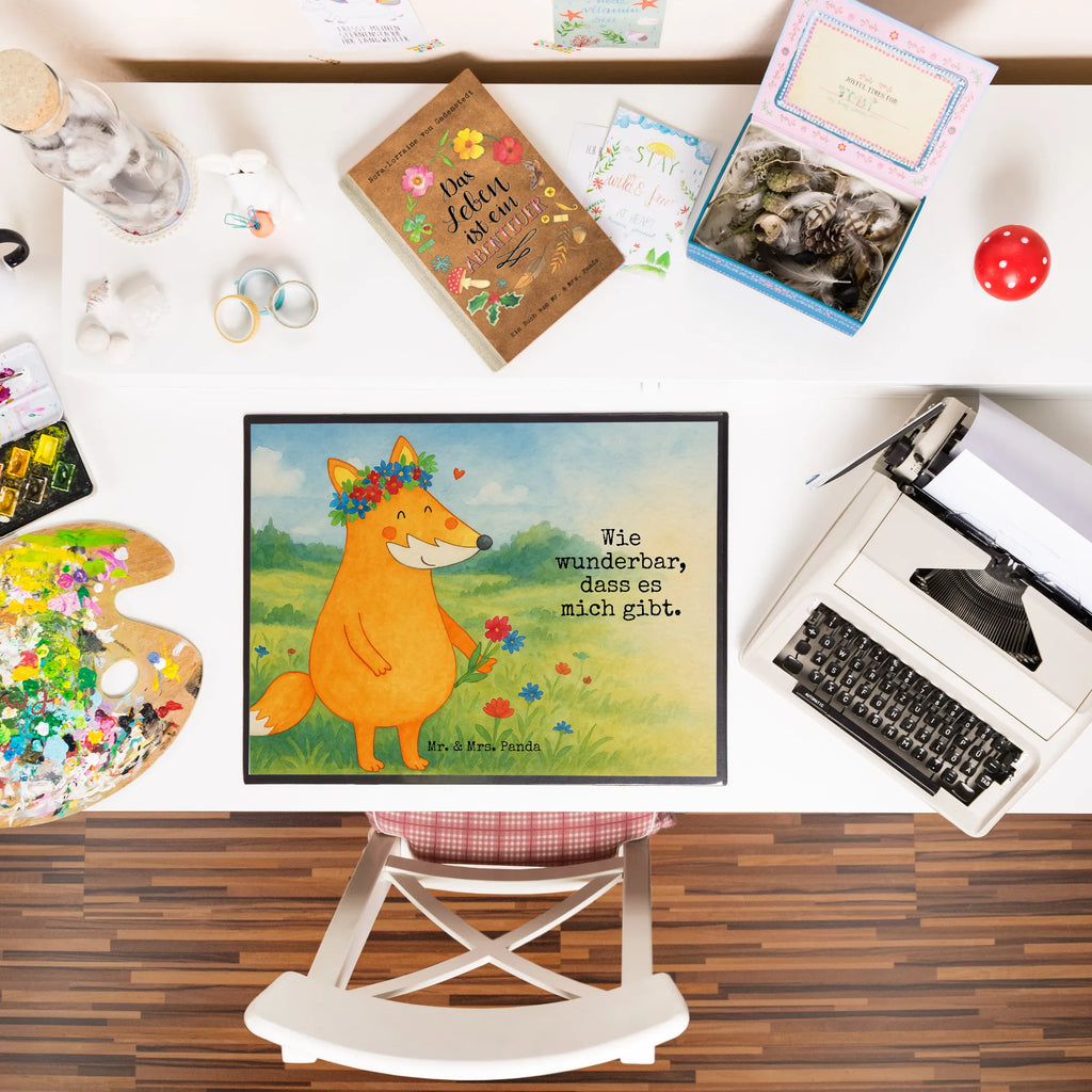 Desk pad Fox Flower Design Büroartikel, Schreibunterlage, Schreibtischauflage, Bürobedarf, Schreibtisch Unterlagen, Schreibwaren, Schreibtischunterlage Groß, Fuchs, Motivation, Blumen, Fuchsmädchen, Freude, Freundinnen, Blume, Blumenmädchen, Freundin, Liebe, Füchse, Fox, ich, Liebesbeweis, mich, Selbstliebe