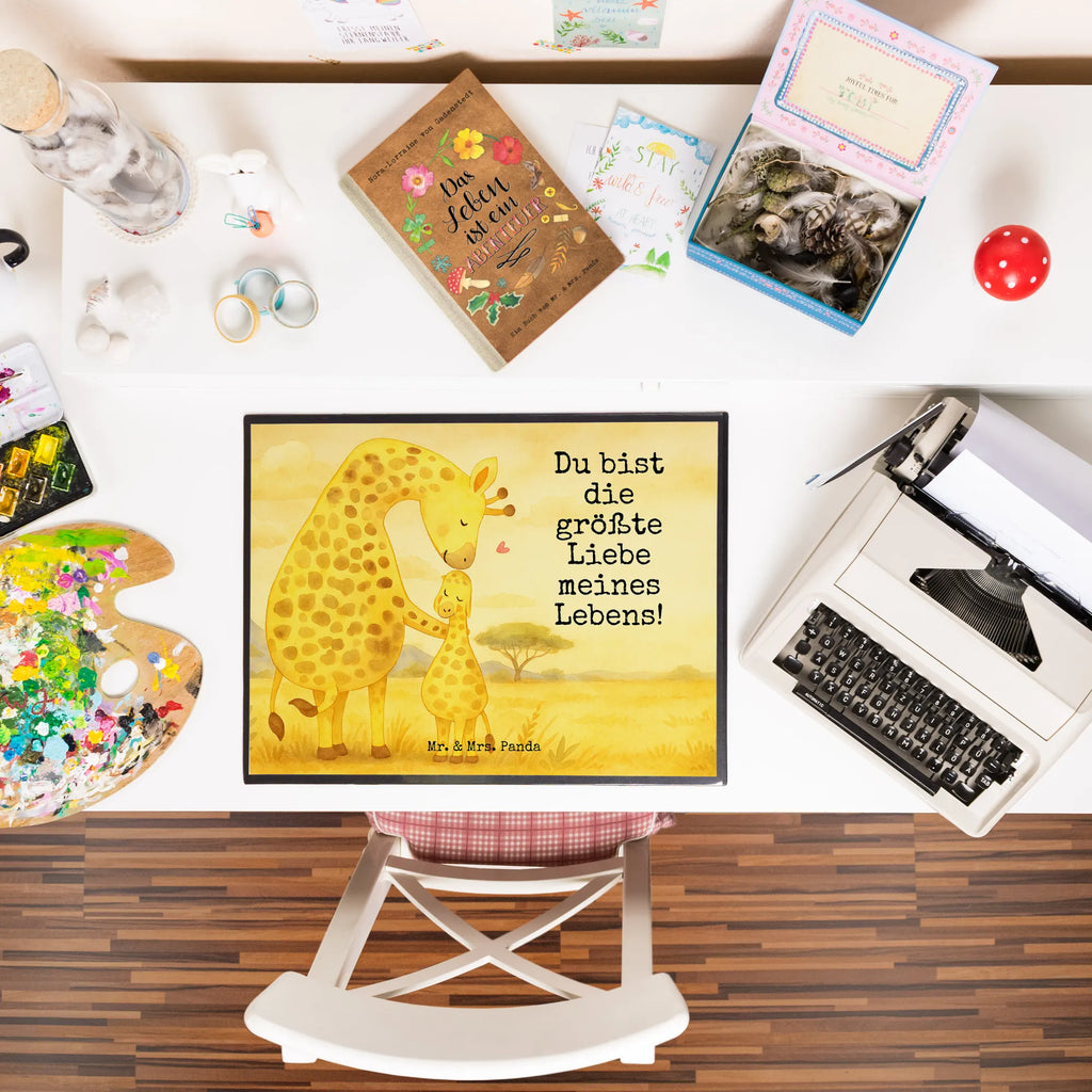 Schreibtischunterlage Giraffe Kind Design Schreibunterlage, Schreibtischauflage, Bürobedarf, Büroartikel, Schreibwaren, Schreibtisch Unterlagen, Schreibtischunterlage Groß, Afrika, Wildtiere, Giraffe, Kind, Mutter, Mama, Tochter, Sohn, Lieblingsmensch