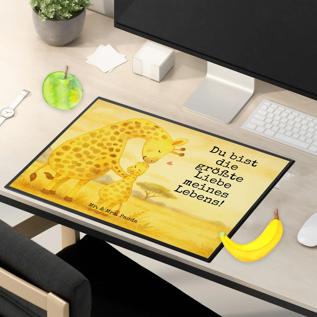 Schreibtischunterlage Giraffe Kind Design Schreibunterlage, Schreibtischauflage, Bürobedarf, Büroartikel, Schreibwaren, Schreibtisch Unterlagen, Schreibtischunterlage Groß, Afrika, Wildtiere, Giraffe, Kind, Mutter, Mama, Tochter, Sohn, Lieblingsmensch