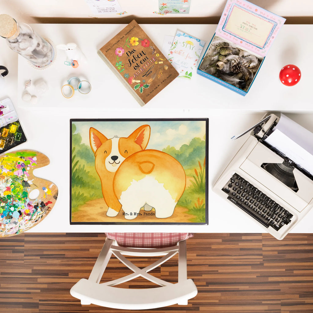 Schreibtischunterlage Corgi Po Design Schreibtischunterlage Groß, Schreibtischauflage, Schreibtisch Unterlagen, Schreibwaren, Bürobedarf, Schreibunterlage, Büroartikel, Hund, Hundemotiv, Haustier, Hunderasse, Tierliebhaber, Hundebesitzer, Sprüche, Spruch, Selbstliebe, Hundeliebe, Corgie, Motivation