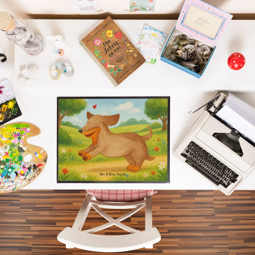 Desk pad Dog dachshund Design Büroartikel, Bürobedarf, Schreibunterlage, Schreibtischunterlage Groß, Schreibtisch Unterlagen, Schreibtischauflage, Schreibwaren, Hund, Hundemotiv, Haustier, Hunderasse, Tierliebhaber, Hundebesitzer, Sprüche, Dackel, happy dog, Hunde, Dachshund