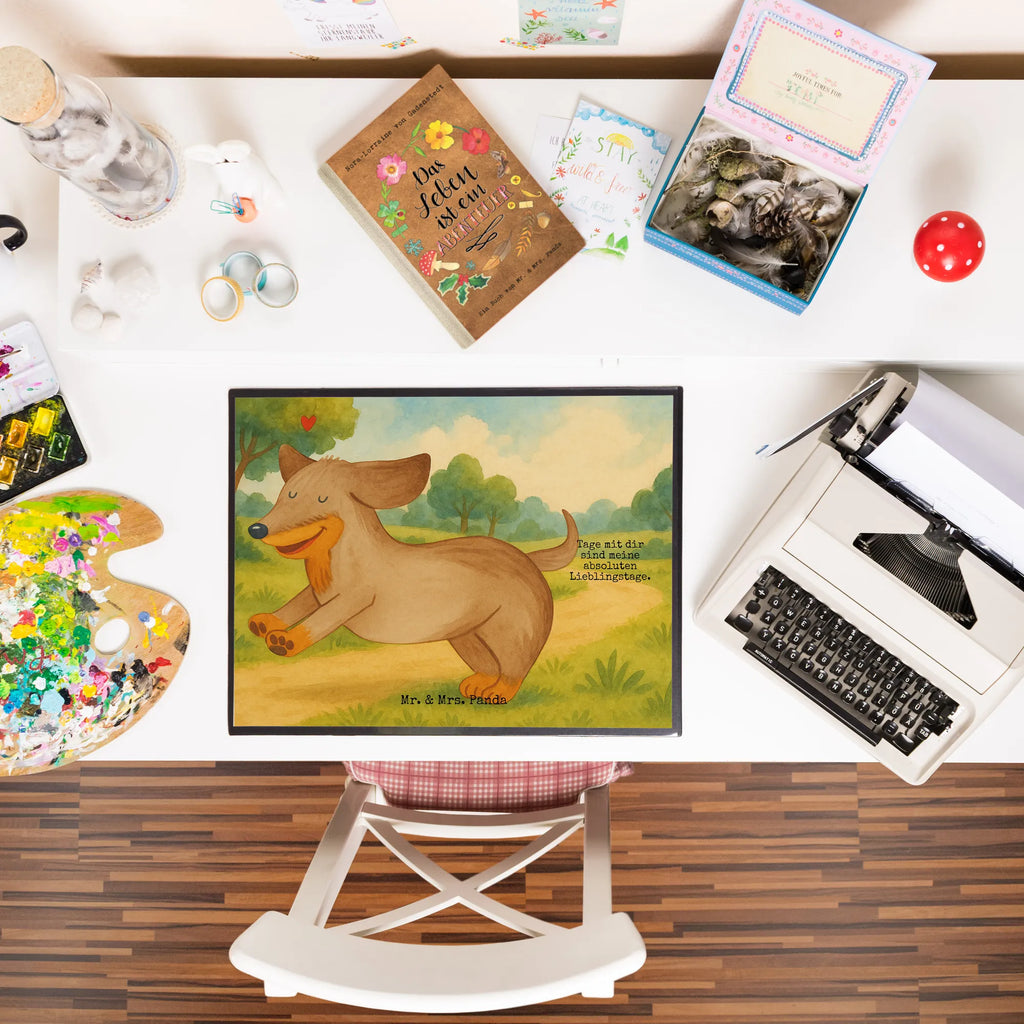 Desk pad Dog dachshund Design Büroartikel, Bürobedarf, Schreibunterlage, Schreibtischunterlage Groß, Schreibtisch Unterlagen, Schreibtischauflage, Schreibwaren, Hund, Hundemotiv, Haustier, Hunderasse, Tierliebhaber, Hundebesitzer, Sprüche, Dackel, happy dog, Hunde, Dachshund
