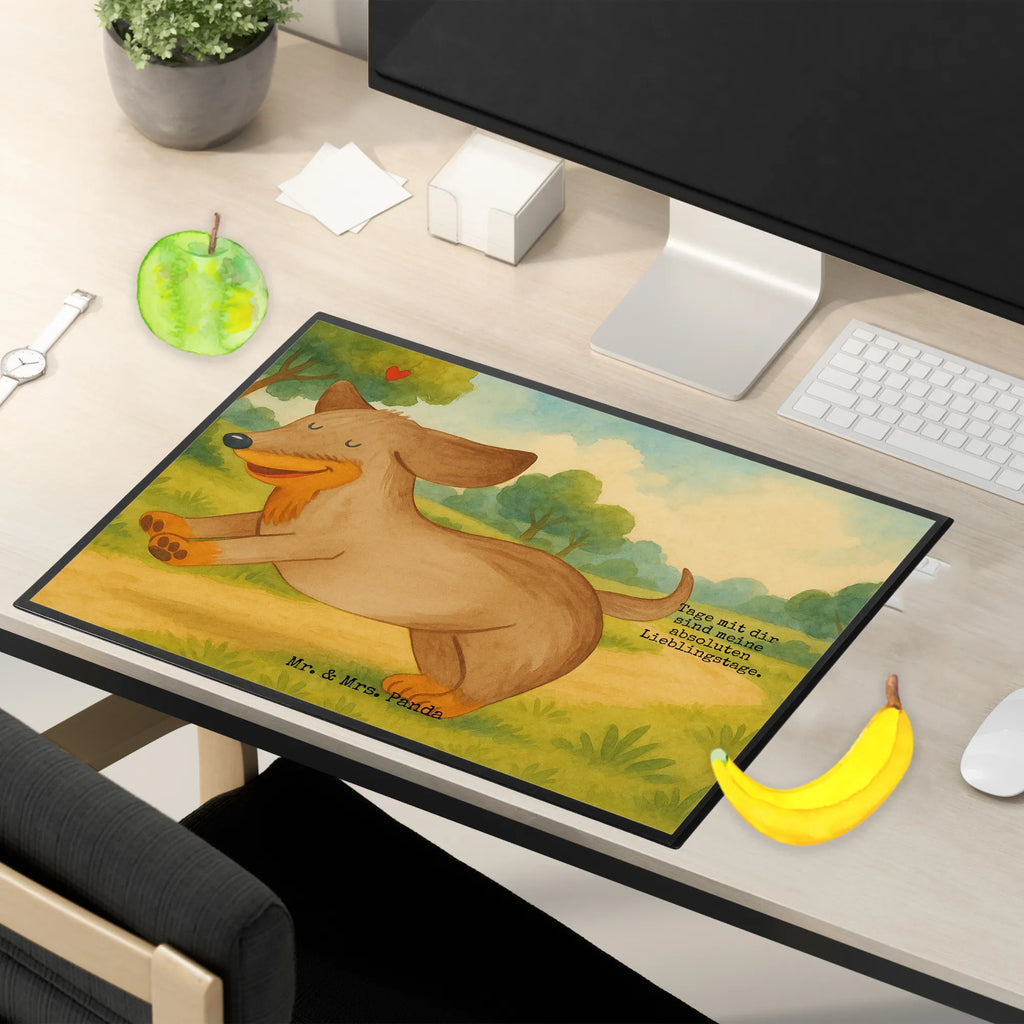 Desk pad Dog dachshund Design Büroartikel, Bürobedarf, Schreibunterlage, Schreibtischunterlage Groß, Schreibtisch Unterlagen, Schreibtischauflage, Schreibwaren, Hund, Hundemotiv, Haustier, Hunderasse, Tierliebhaber, Hundebesitzer, Sprüche, Dackel, happy dog, Hunde, Dachshund