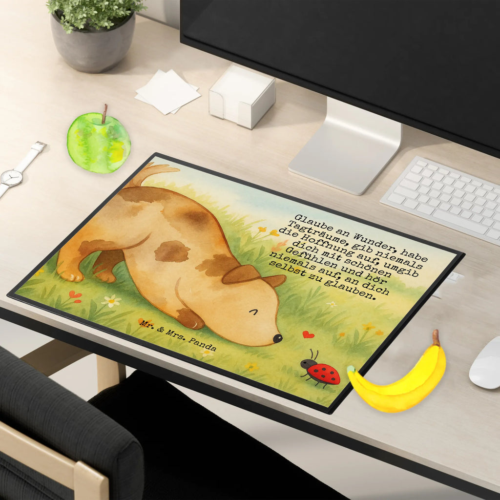 Schreibtischunterlage Hund Marienkäfer Design Schreibunterlage, Schreibtischauflage, Bürobedarf, Büroartikel, Schreibwaren, Schreibtisch Unterlagen, Schreibtischunterlage Groß, Hund, Hundemotiv, Haustier, Hunderasse, Tierliebhaber, Hundebesitzer, Sprüche, Hunde, Hundespruch, Marienkäfer, Mischling, Mischlinghund