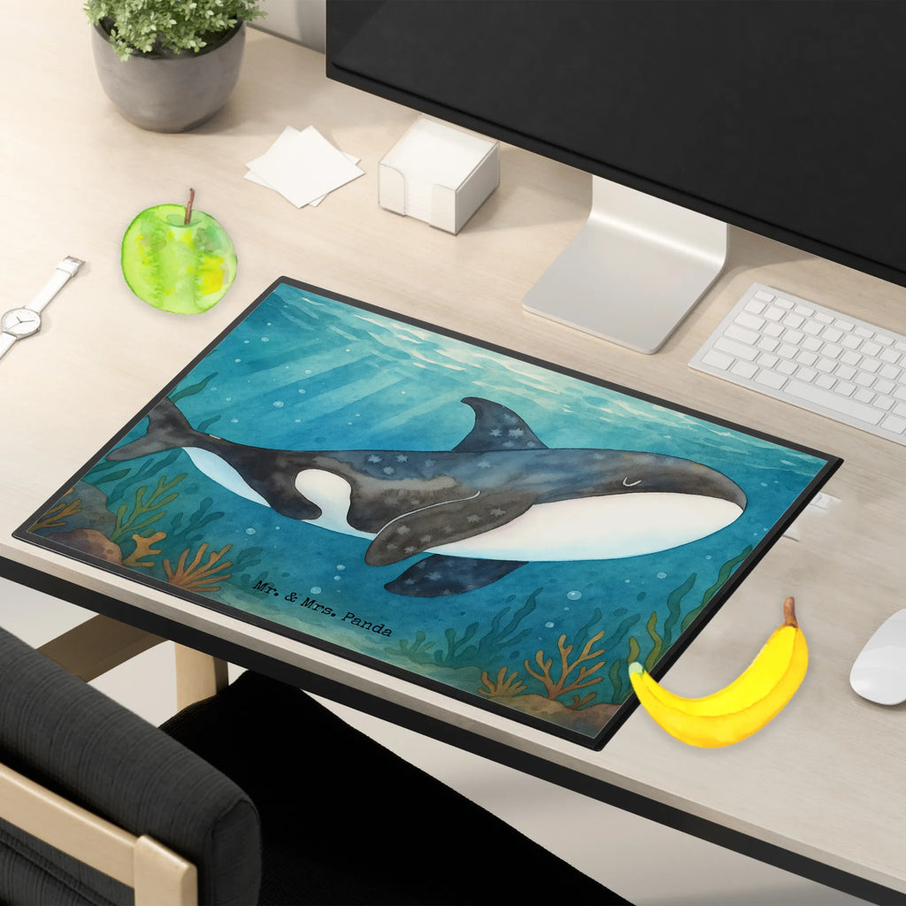 Schreibtischunterlage Orca Design Schreibwaren, Büroartikel, Schreibtisch Unterlagen, Schreibtischunterlage Groß, Schreibunterlage, Schreibtischauflage, Bürobedarf, Meerestiere, Meer, Urlaub, Orca, Arbeit, Selbstliebe, Möglichkeiten, Killerwal, Startup, Motivation, Wal, Büro, Neustart, Orcas