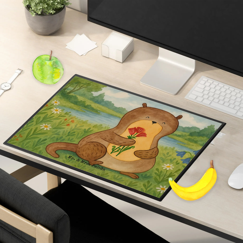 Schreibtischunterlage Otter Blumenstrauß Design Schreibtisch Unterlagen, Schreibtischauflage, Schreibtischunterlage Groß, Schreibunterlage, Bürobedarf, Schreibwaren, Büroartikel, Otter, Fischotter, Seeotter, Otter Seeotter See Otter
