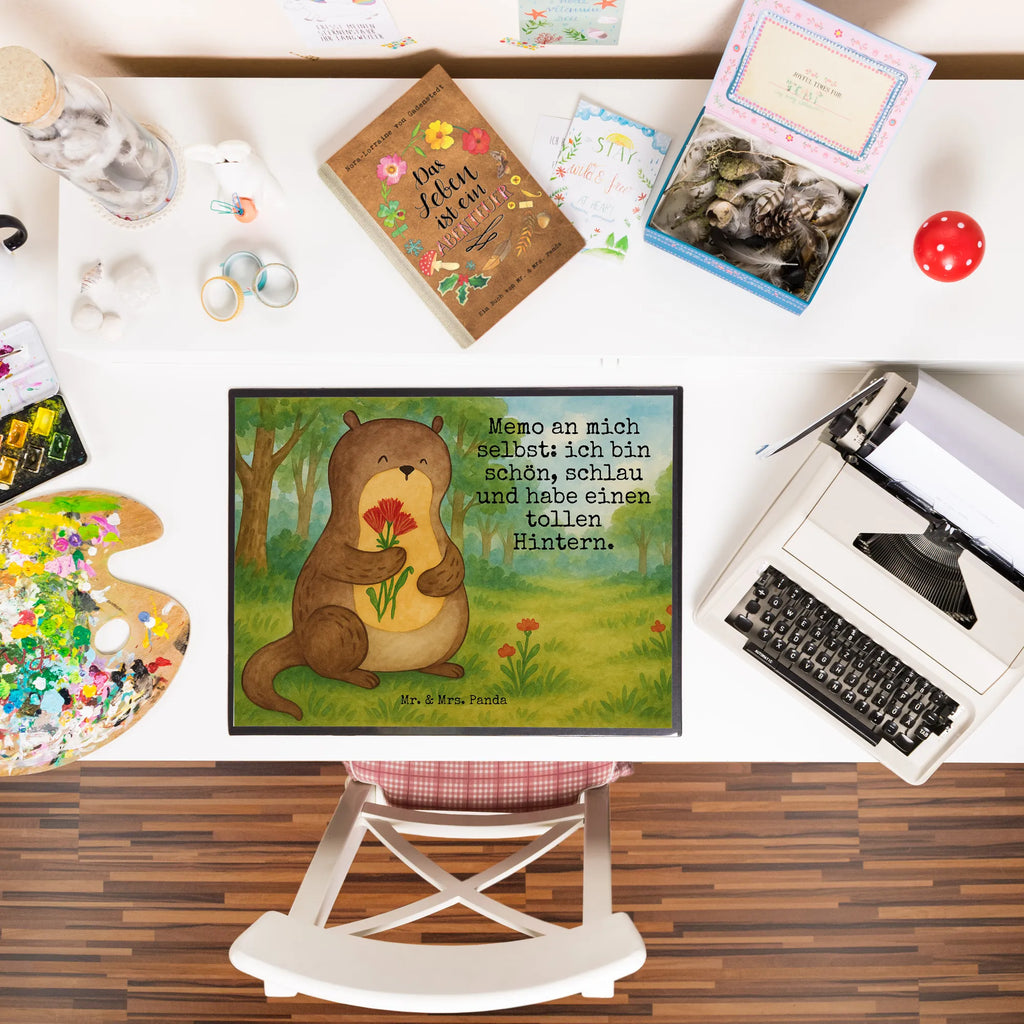 Schreibtischunterlage Otter Blumenstrauß Design Schreibtisch Unterlagen, Schreibtischauflage, Schreibtischunterlage Groß, Schreibunterlage, Bürobedarf, Schreibwaren, Büroartikel, Otter, Fischotter, Seeotter, Otter Seeotter See Otter