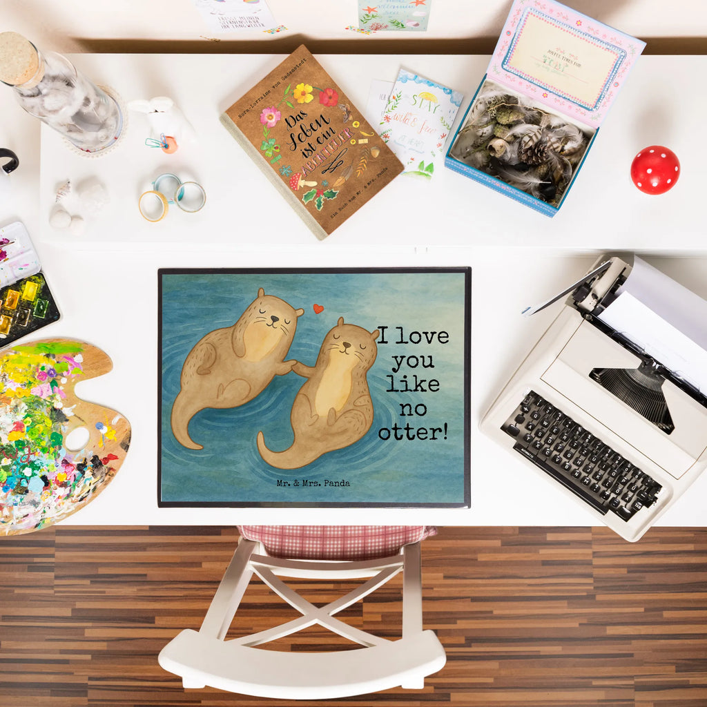 Schreibtischunterlage Otter Hände halten Design Schreibtischauflage, Schreibtischunterlage Groß, Schreibunterlage, Schreibtisch Unterlagen, Schreibwaren, Bürobedarf, Büroartikel, Otter, Fischotter, Seeotter, Otter Seeotter See Otter