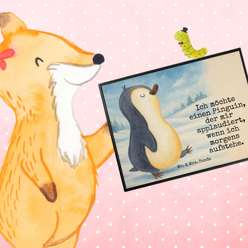 Schreibtischunterlage Pinguin marschieren Design Büroartikel, Bürobedarf, Schreibwaren, Schreibtischunterlage Groß, Schreibunterlage, Schreibtisch Unterlagen, Schreibtischauflage, Pinguin, Langschläfer, Frühaufsteher, Bruder, Familie, Schwester, Pinguine