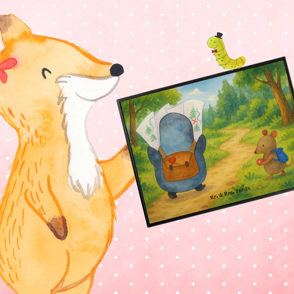 Schreibtischunterlage Pinguin & Maus Wanderer Design Schreibwaren, Schreibtischunterlage Groß, Schreibunterlage, Schreibtisch Unterlagen, Bürobedarf, Büroartikel, Schreibtischauflage, Pinguin, wandern, Ausflug, Abenteurer, Wanderlust, Abenteuer, Roadtrip, Pinguine