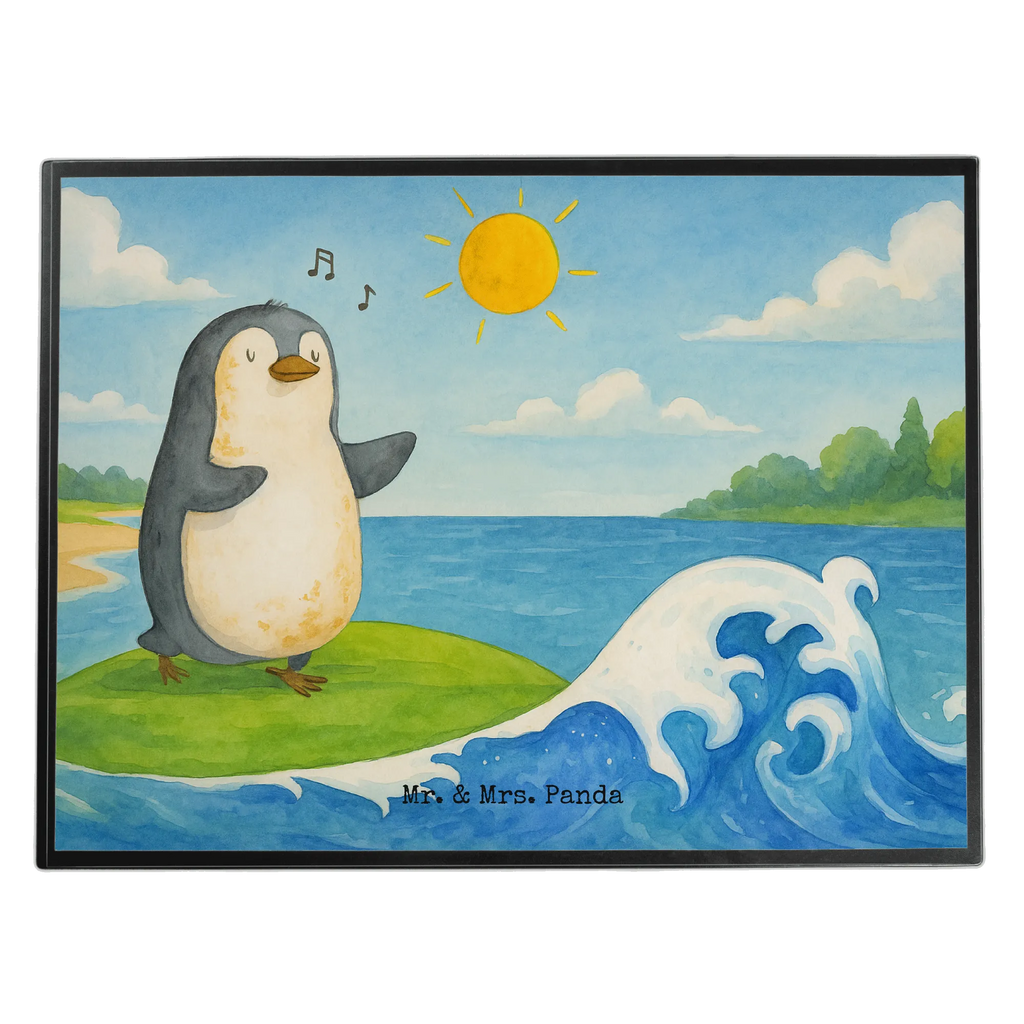 Podkładka na biurko Pingwin surfista Design Schreibunterlage, Schreibtischauflage, Bürobedarf, Büroartikel, Schreibwaren, Schreibtisch Unterlagen, Schreibtischunterlage Groß, Pinguin, Pinguine, surfen, Surfer, Hawaii, Urlaub, Wellen, Wellen reiten, Portugal