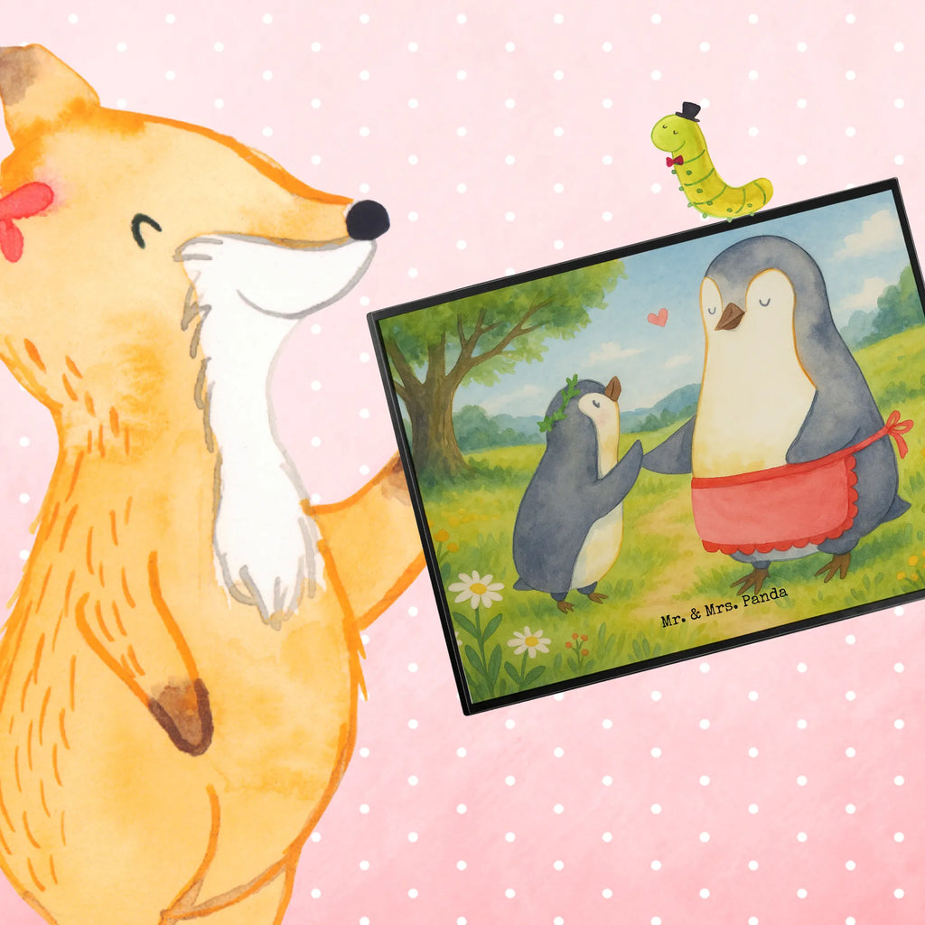 Schreibtischunterlage Pinguin mit Kind Design Schreibtisch Unterlagen, Schreibtischauflage, Schreibwaren, Schreibunterlage, Bürobedarf, Schreibtischunterlage Groß, Büroartikel, Familie, Vatertag, Muttertag, Bruder, Schwester, Mama, Papa, Oma, Opa, Mutter, Mutti, Geschenk, Geburststag, Mami