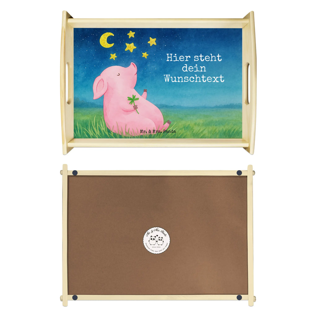 Personalised serving tray Pig Luck Design Personalisiertes Serviertablett, Personalisiertes Tablett, Personalisiertes Dekotablett, Personalisiertes Holztablett, Personalisiertes Küchentablett, Personalisiertes Frühstückstablett, Serviertablett mit Namen, Tablett mit Namen, Tiermotive, Gute Laune, lustige Sprüche, Tiere, Schwein, Glücksschwein. Glück, Schweinchen, Ziele, Sterne, Sernchen, Träume, Motivation, Glücksbringer