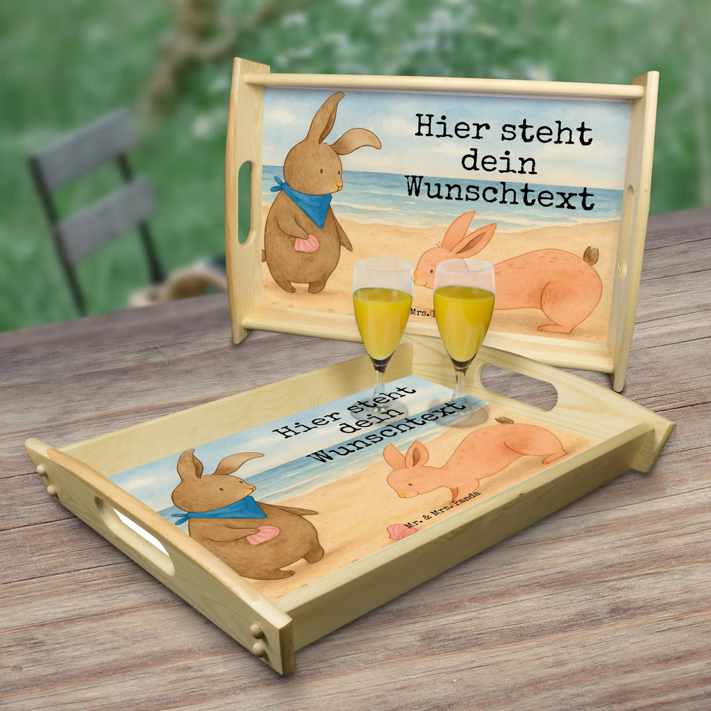 Personalised serving tray Muszla królików Design Personalisiertes Holztablett, Personalisiertes Serviertablett, Tablett mit Namen, Serviertablett mit Namen, Personalisiertes Frühstückstablett, Personalisiertes Küchentablett, Personalisiertes Tablett, Personalisiertes Dekotablett, Familie, Vatertag, Muttertag, Bruder, Schwester, Mama, Papa, Oma, Opa, Muscheln sammeln, Freundin, Hasen, Meer, Muscheln, best friends, Freundinnen, beste Freundin, BFF
