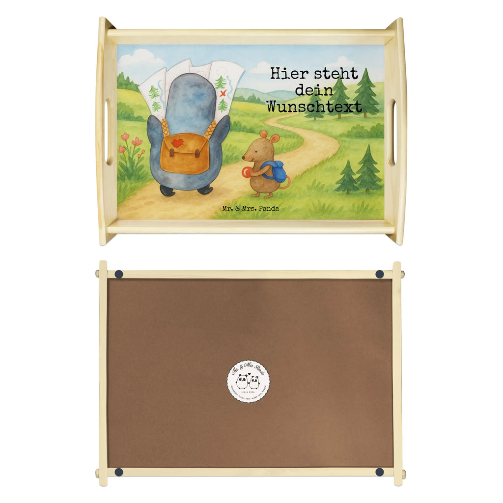 Personalisiertes Serviertablett Pinguin & Maus Wanderer Design Personalisiertes Holztablett, Personalisiertes Küchentablett, Personalisiertes Frühstückstablett, Tablett mit Namen, Personalisiertes Dekotablett, Serviertablett mit Namen, Personalisiertes Tablett, Personalisiertes Serviertablett, Pinguin, Abenteurer, Abenteuer, Ausflug, wandern, Roadtrip, Wanderlust, Pinguine