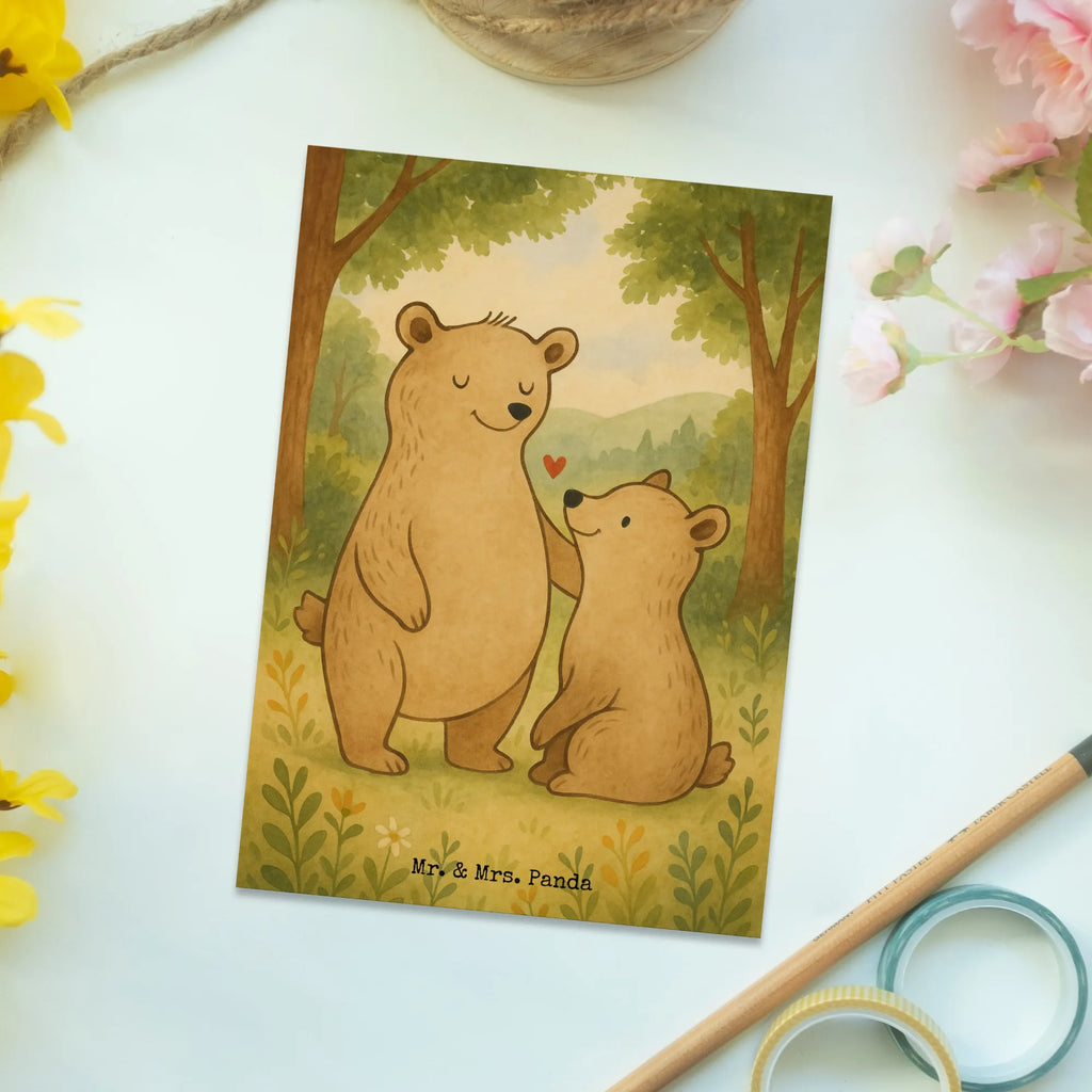 Postcard bear Big Brother Design Postkarte, Einladungskarte, Ansichtskarten, Karte, Einladungskarten Geburtstag, Geburtstagskarte, Dankeskarte, Grußkarte, Geschenkkarte, Einladung, Einladung Geburtstag, Ansichtskarte, Familie, Vatertag, Muttertag, Bruder, Schwester, Mama, Papa, Oma, Opa, Brudi, Bären, Großer Bruder, Geschwister, Bär, bester Bruder